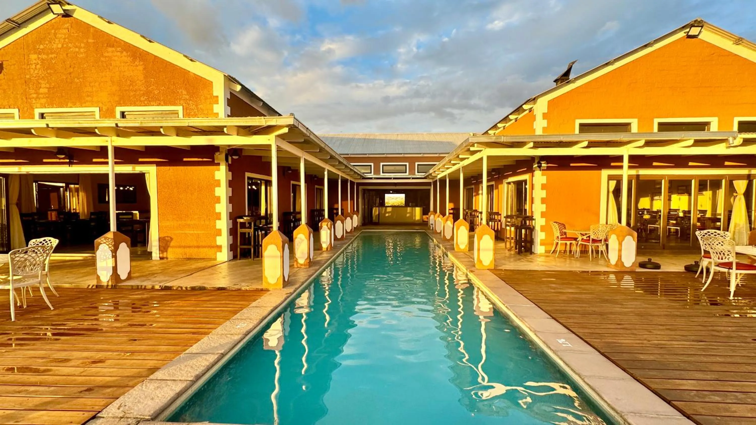 Swimming pool in River Crossing Lodge