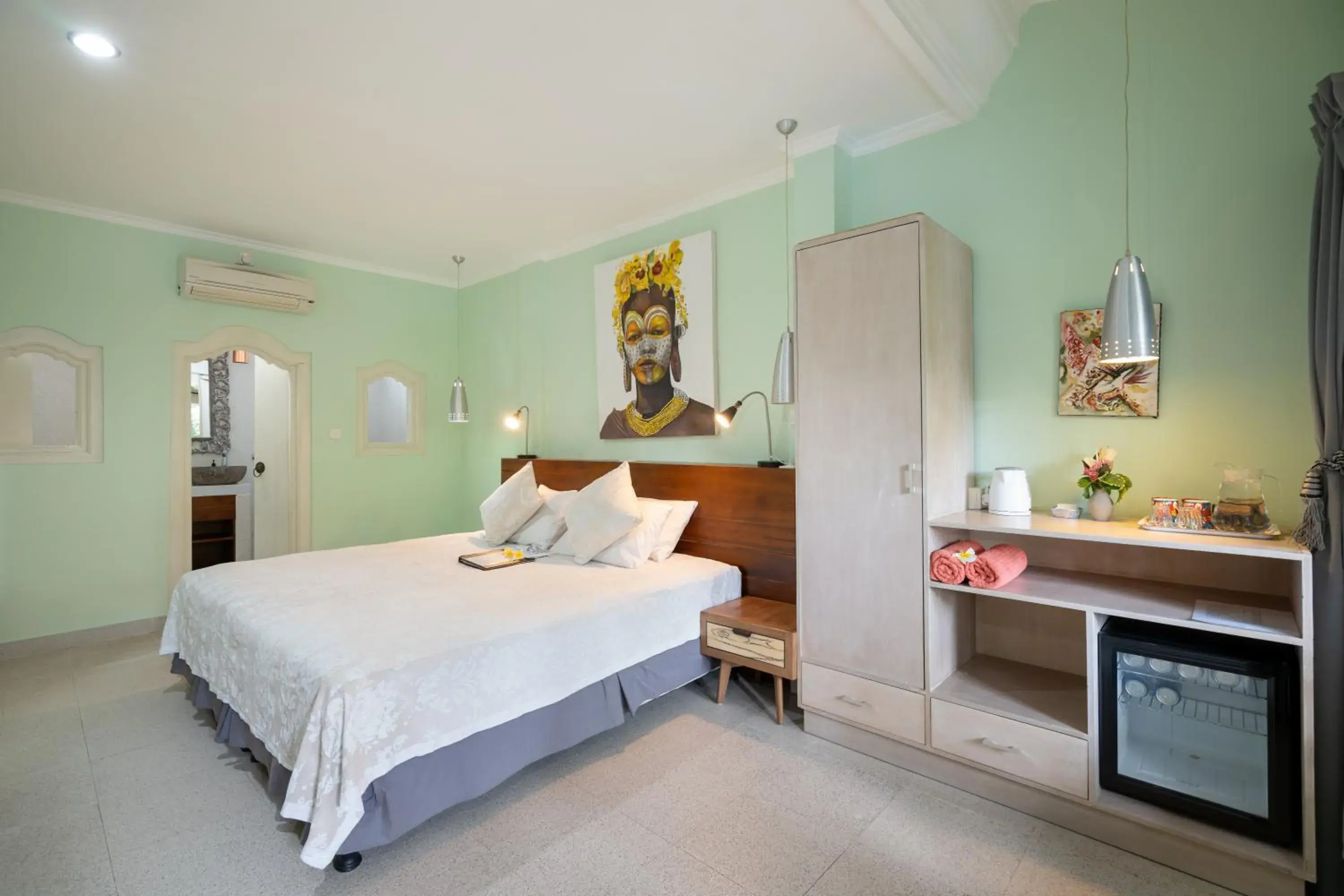 Superior Double or Twin Room with Pool View in Angel House Ubud Eco Villa Superior Double or Twin Room with Pool View in Angel House Ubud Eco Villa