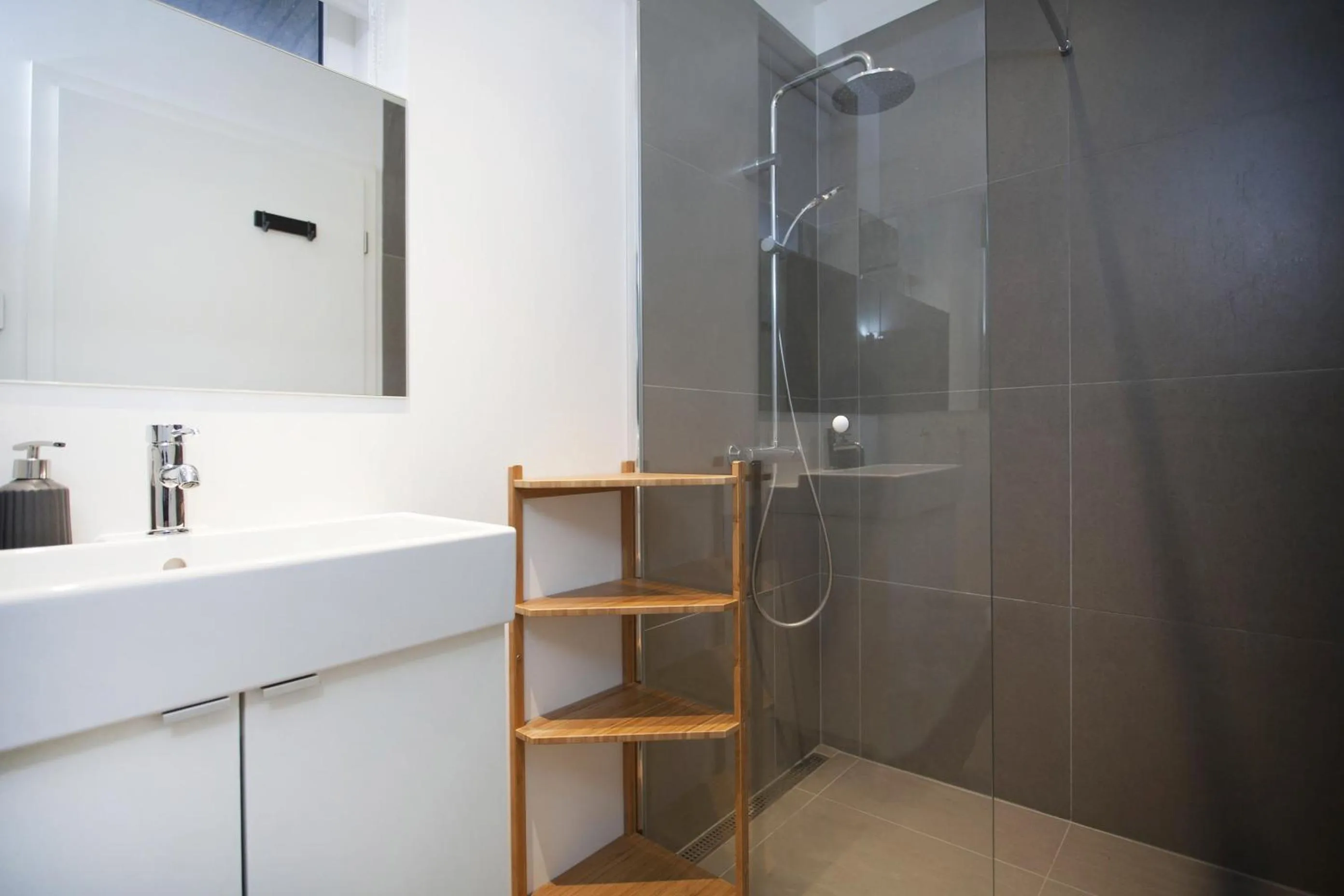 Shower in Blue Luxury Apartments