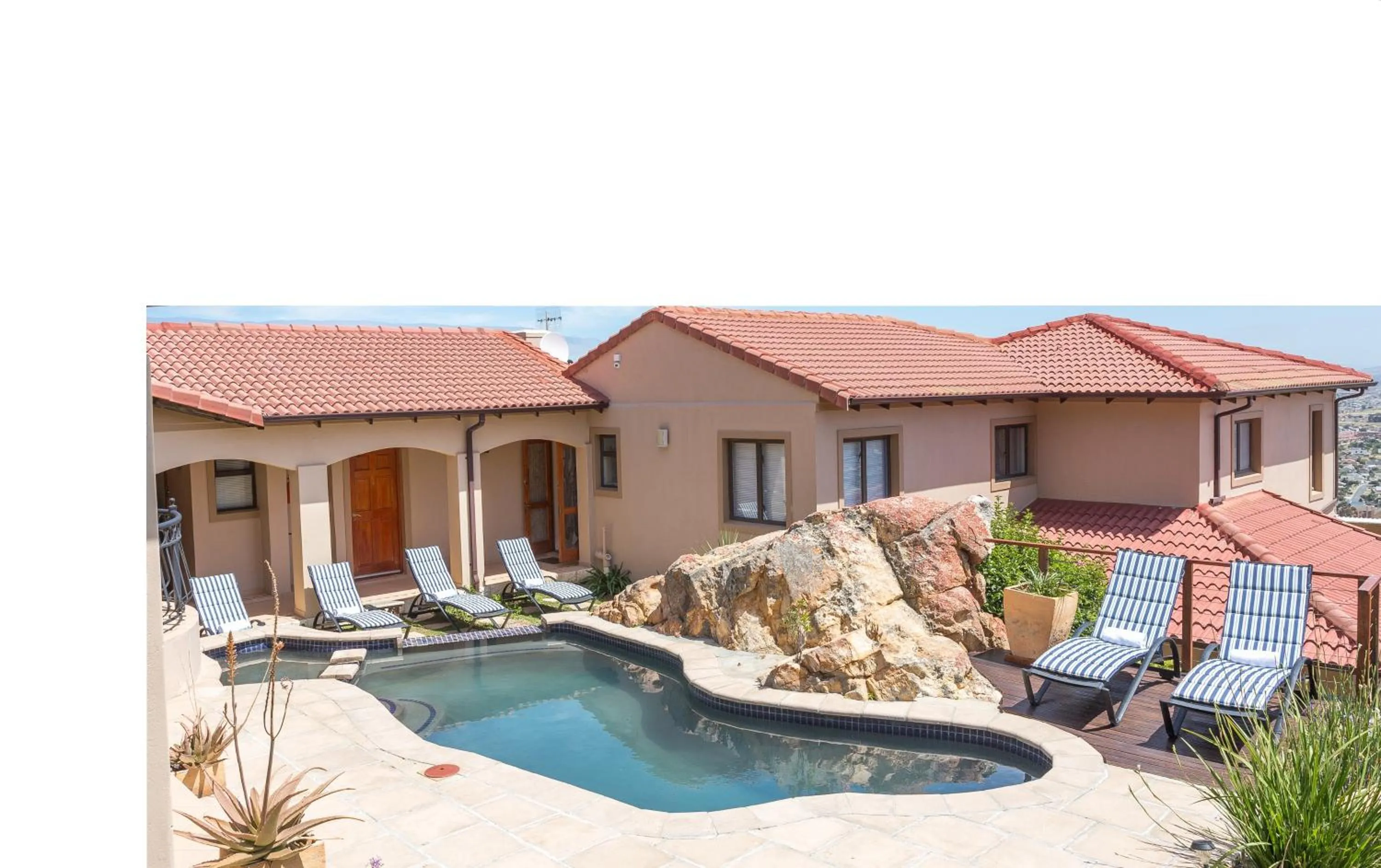 Patio in Blue Horizon Guest House