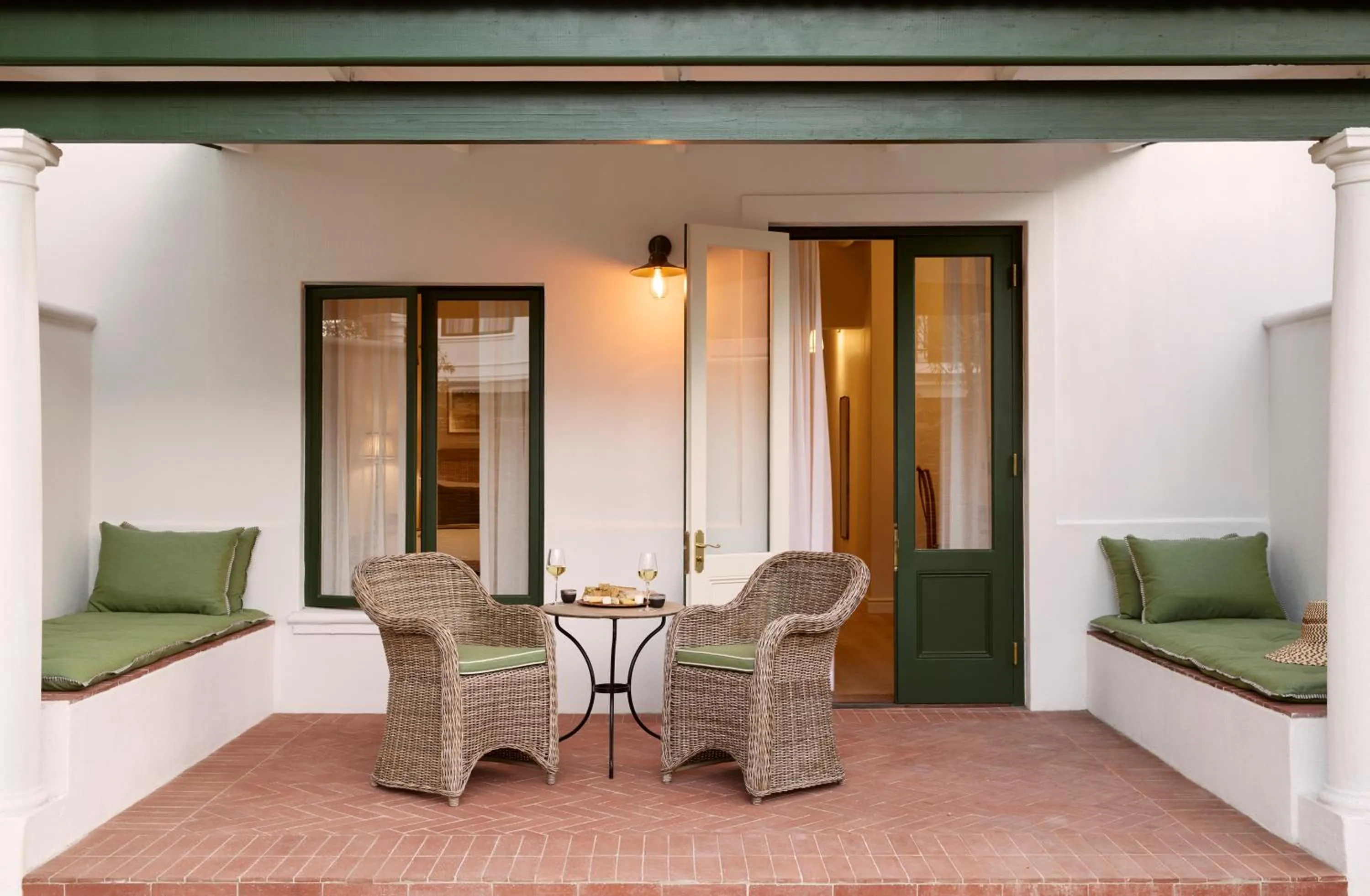 Patio in Spier Hotel and Wine Farm