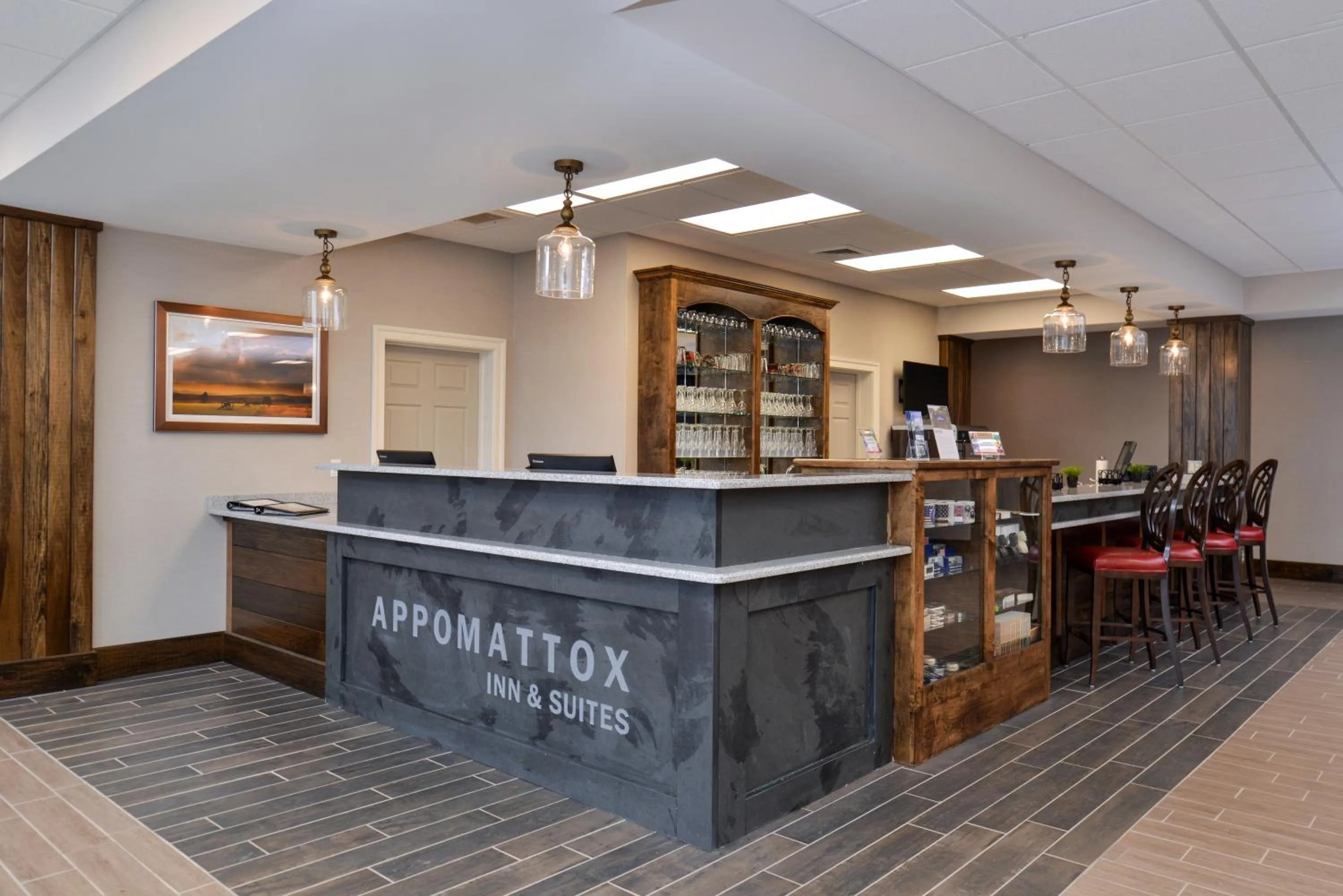 Lobby or reception in Appomattox Inn and Suites