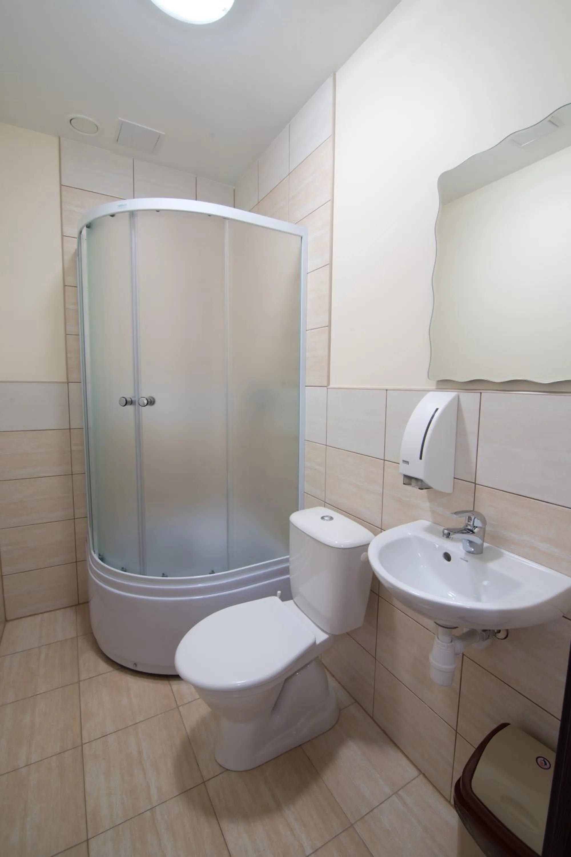 Shower in Bella Riga Hotel with Self-Check in