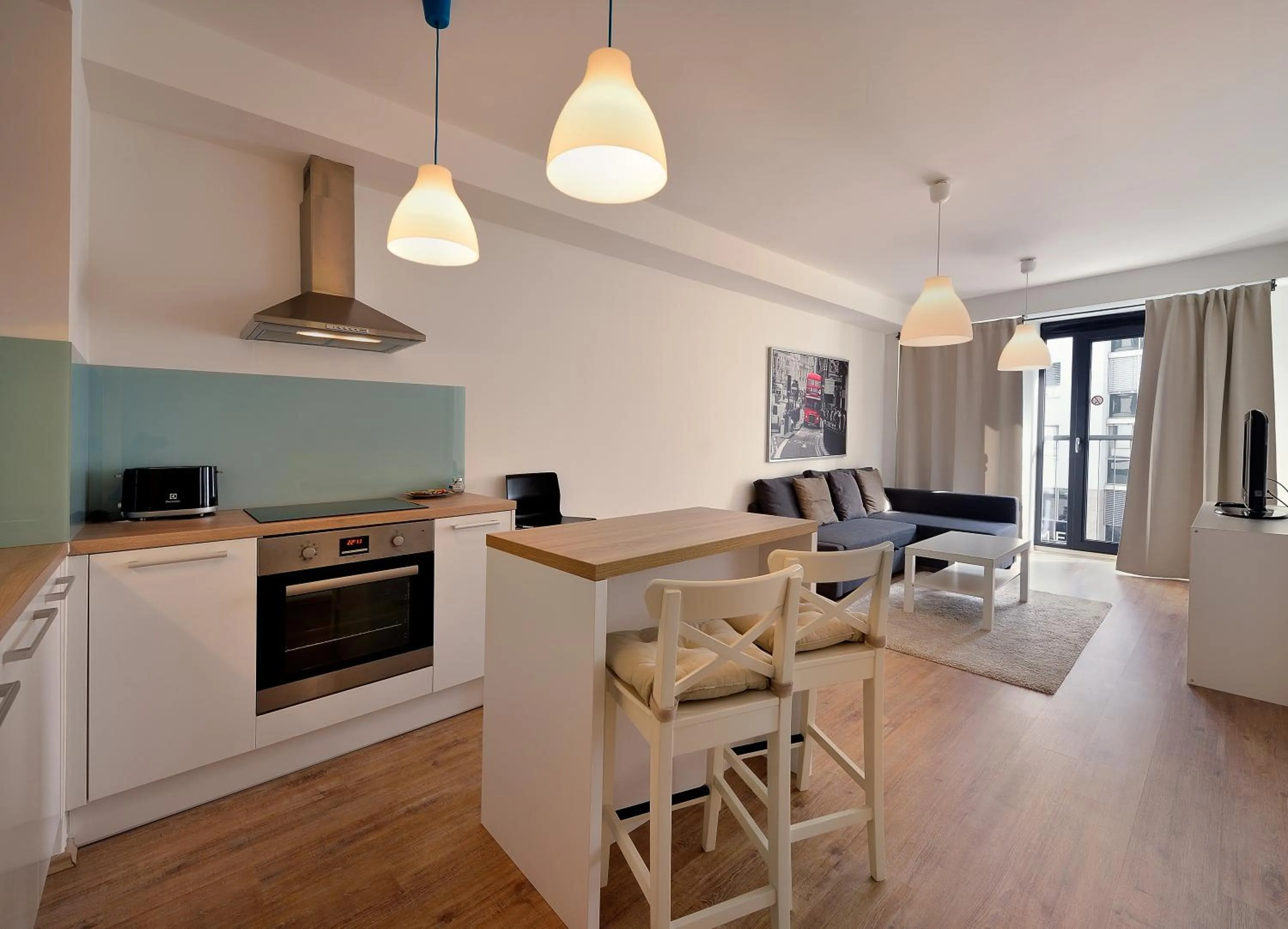 Kitchen or kitchenette in Charming & Cozy Ambiente Apartments
