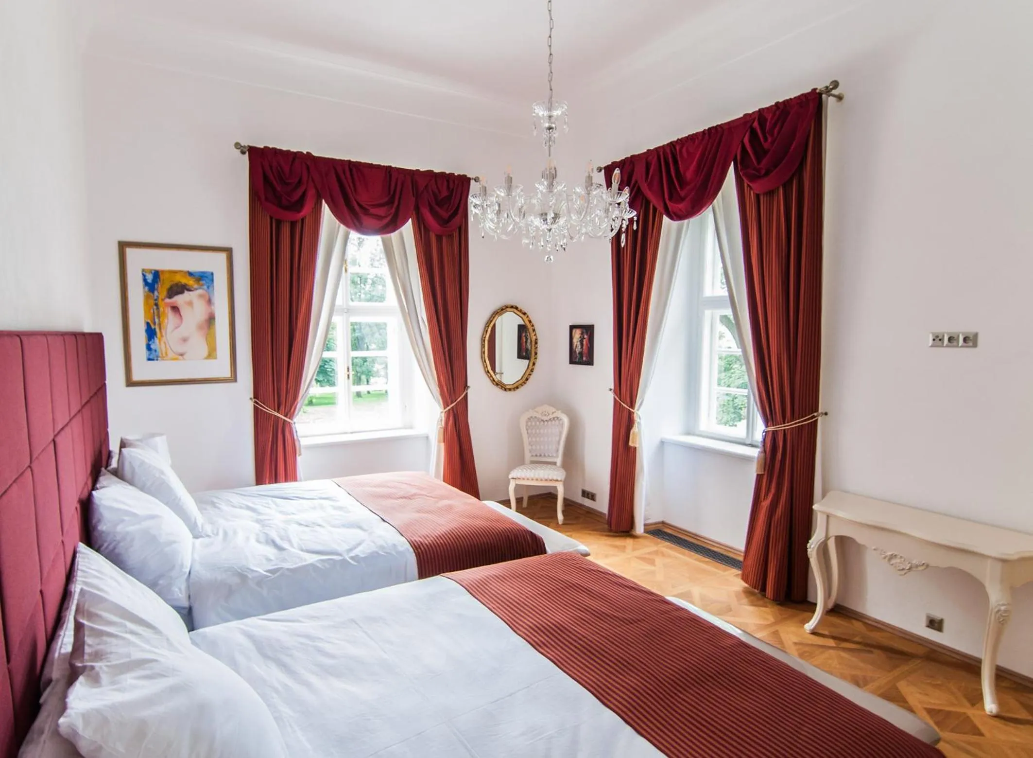 Photo of the whole room, Bed in Zámek Jeseník Nad Odrou