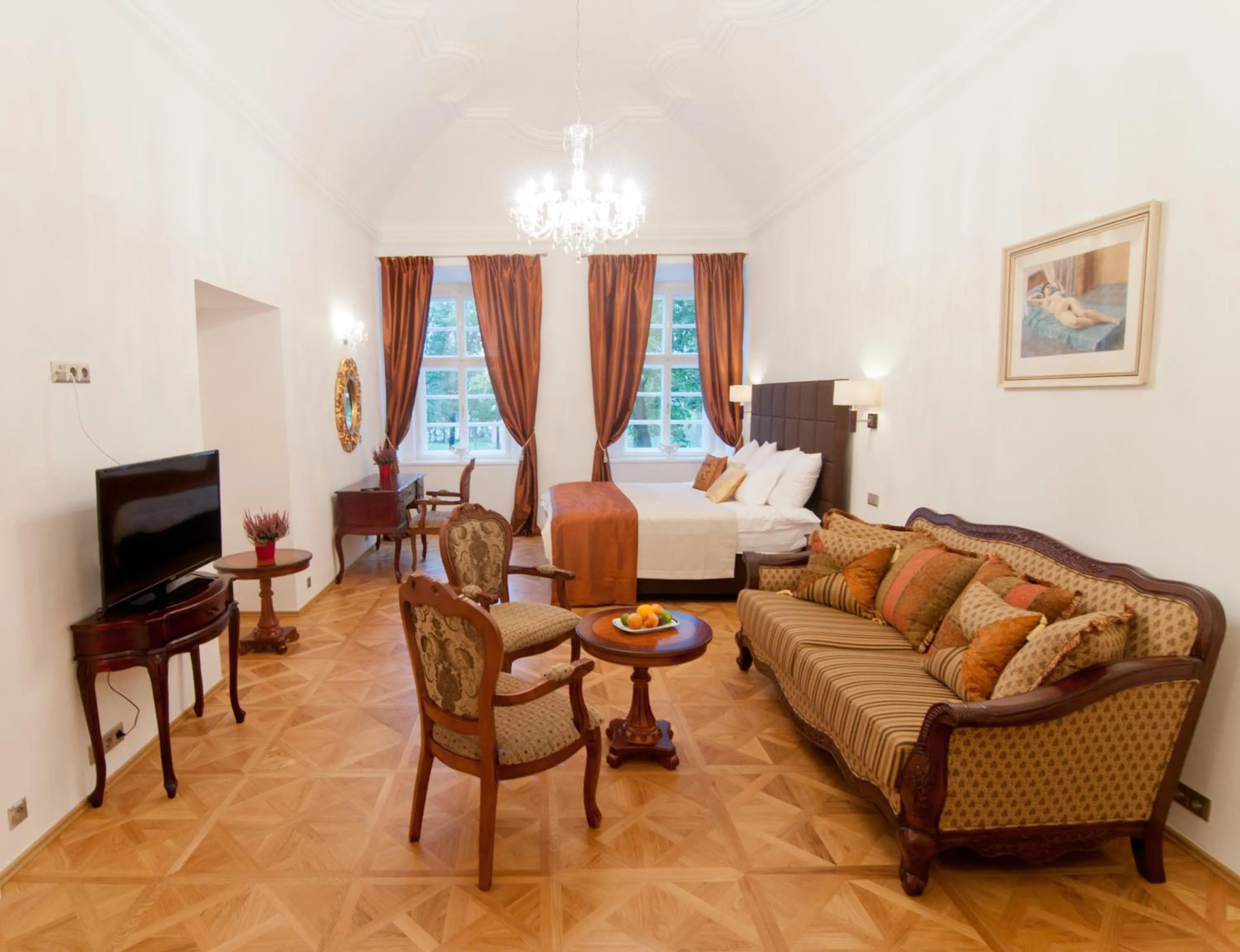 Seating area in Zámek Jeseník Nad Odrou