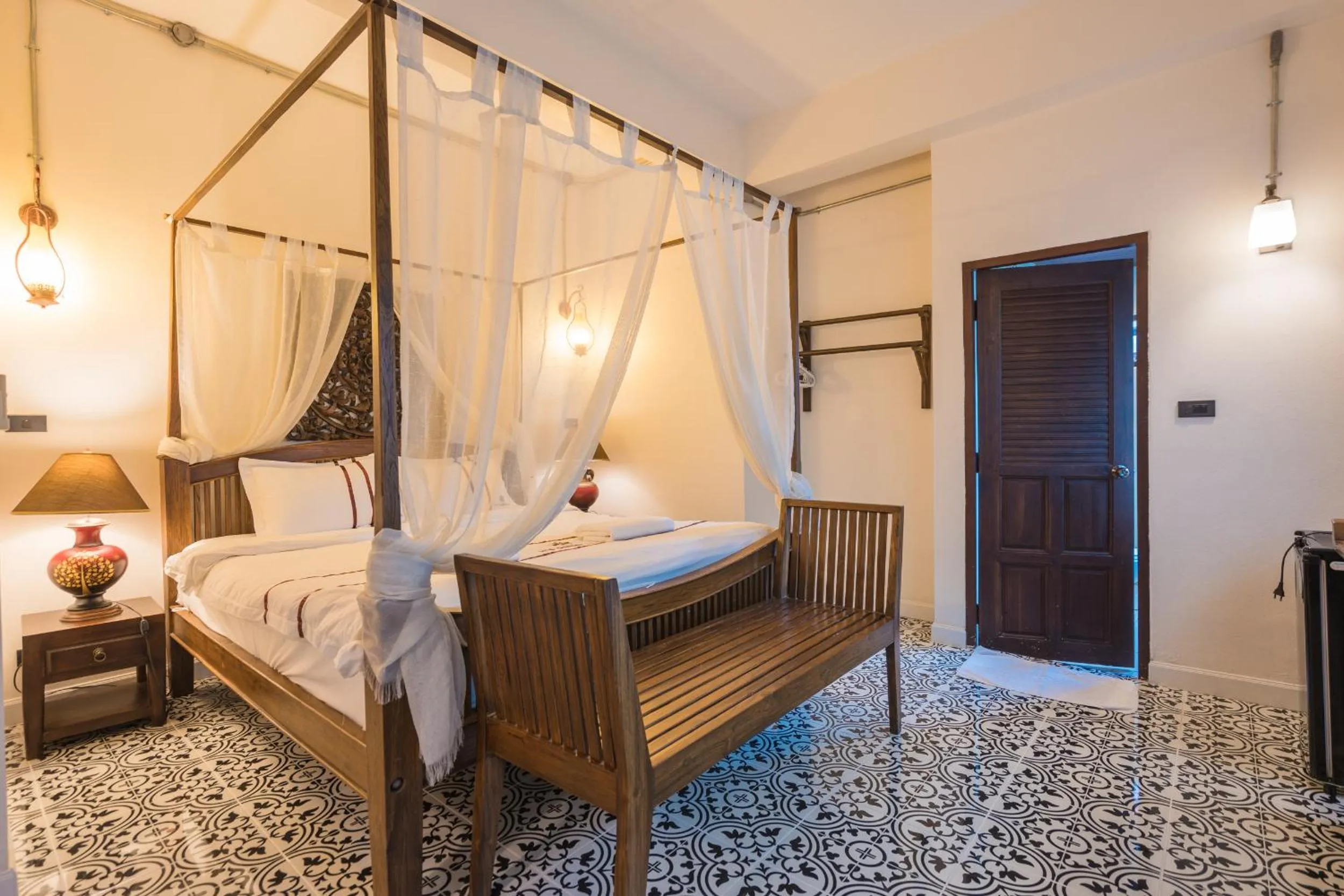 Bed in Yi's Garden Villa