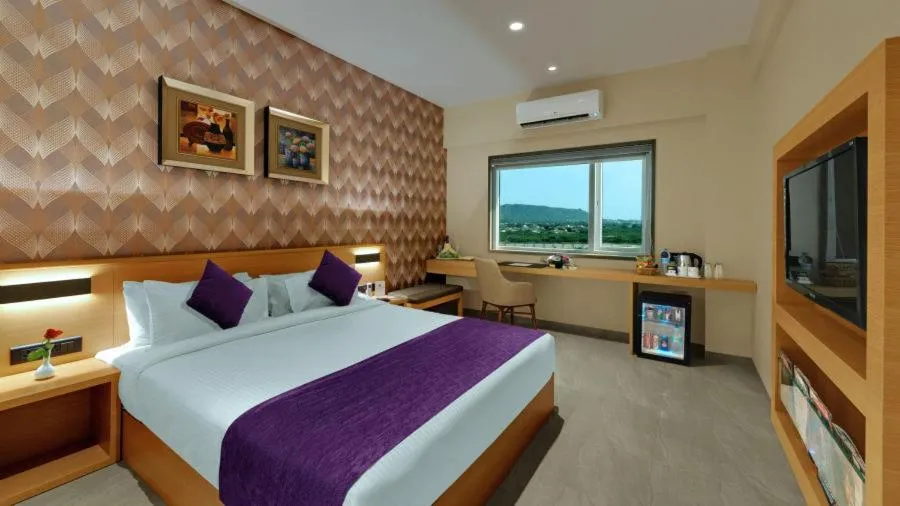 Bedroom, Bed in Click Hotel Bhuj
