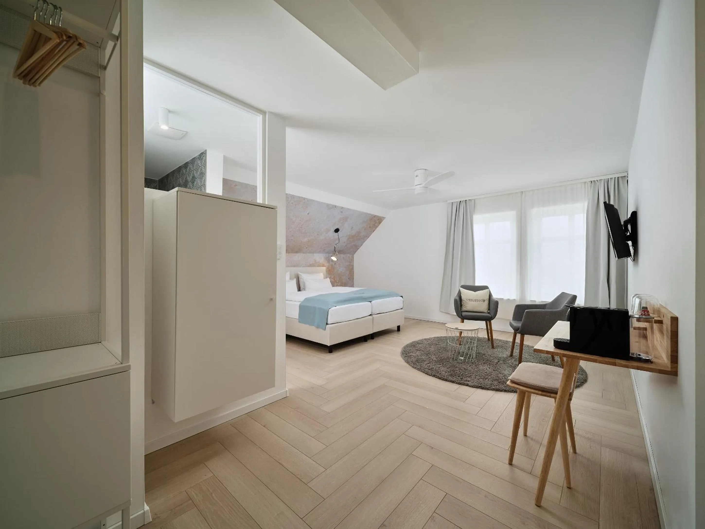 Bed in Hotel Siebzehn80