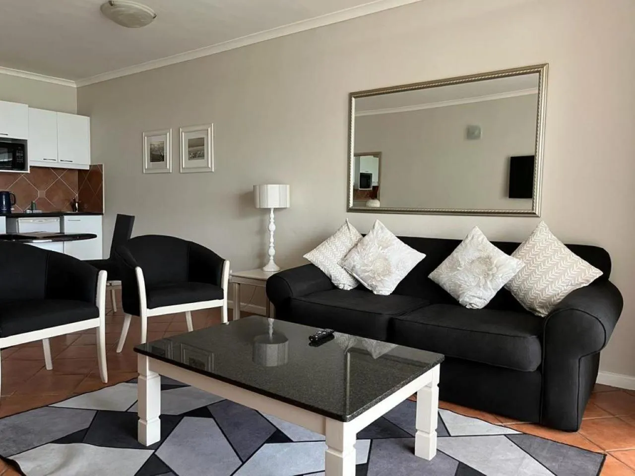 Living room in Cape Town Beachfront Apartments at Leisure Bay