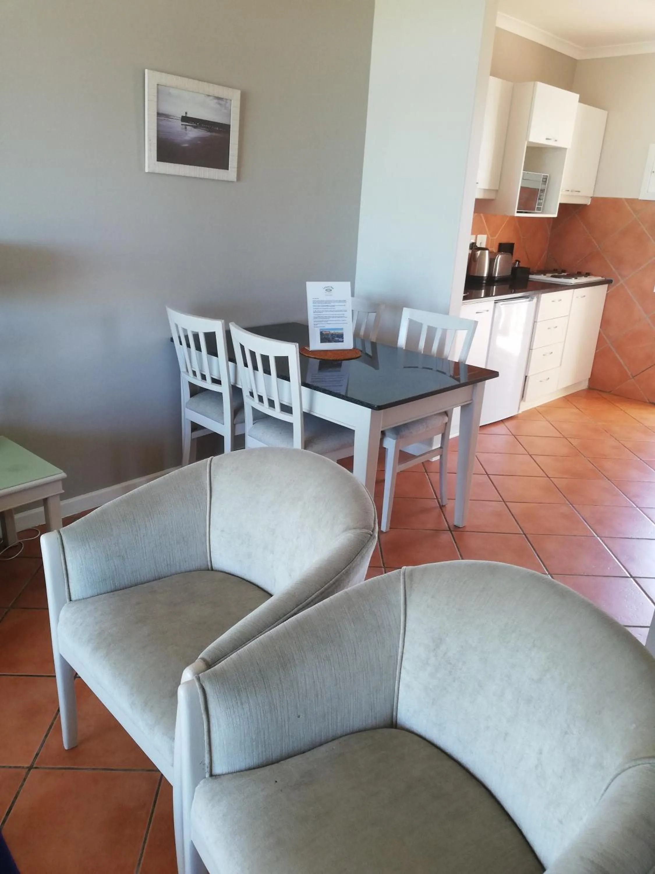 Living room in Cape Town Beachfront Apartments at Leisure Bay