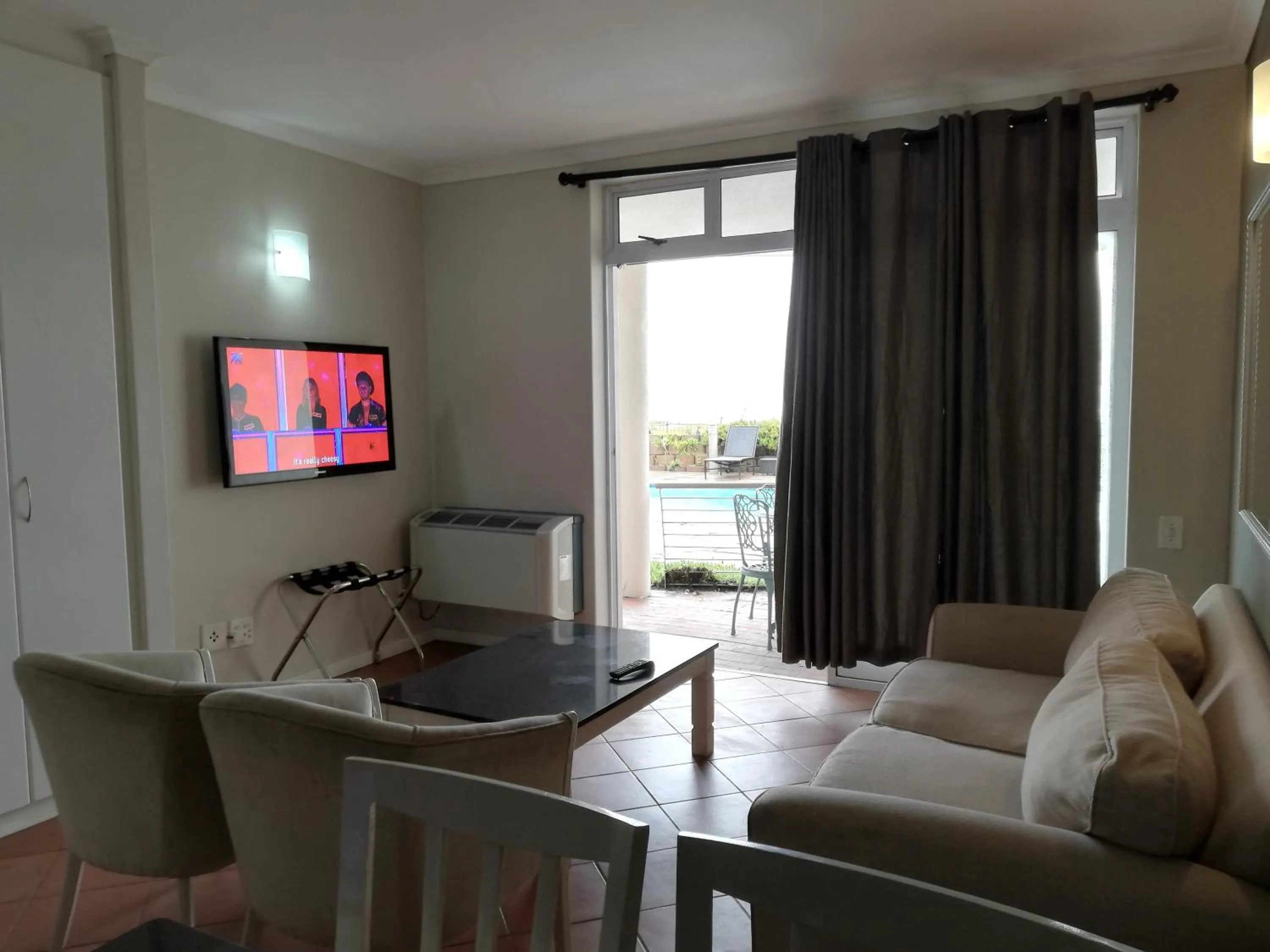 Living room in Cape Town Beachfront Apartments at Leisure Bay