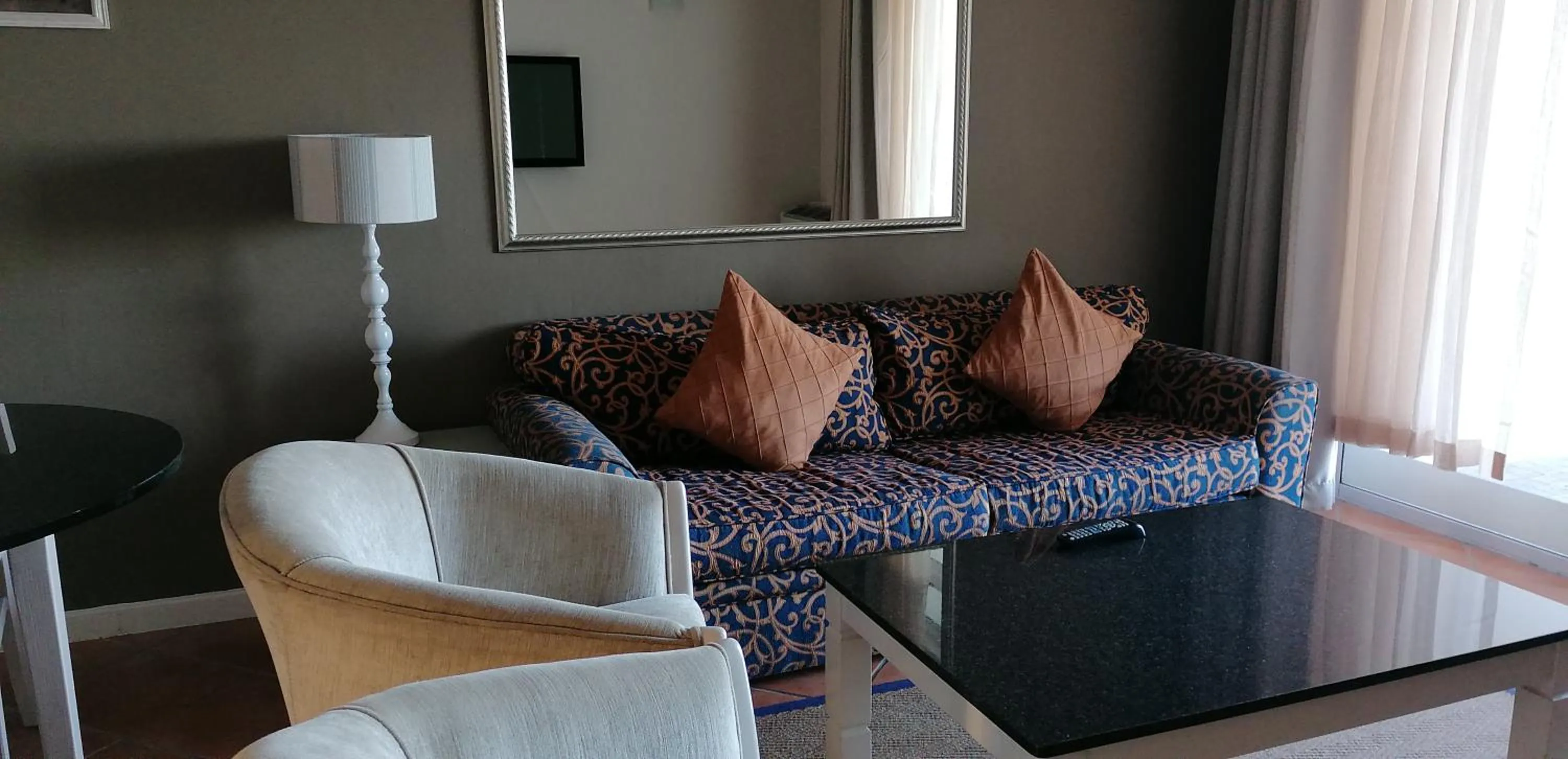 Living room in Cape Town Beachfront Apartments at Leisure Bay