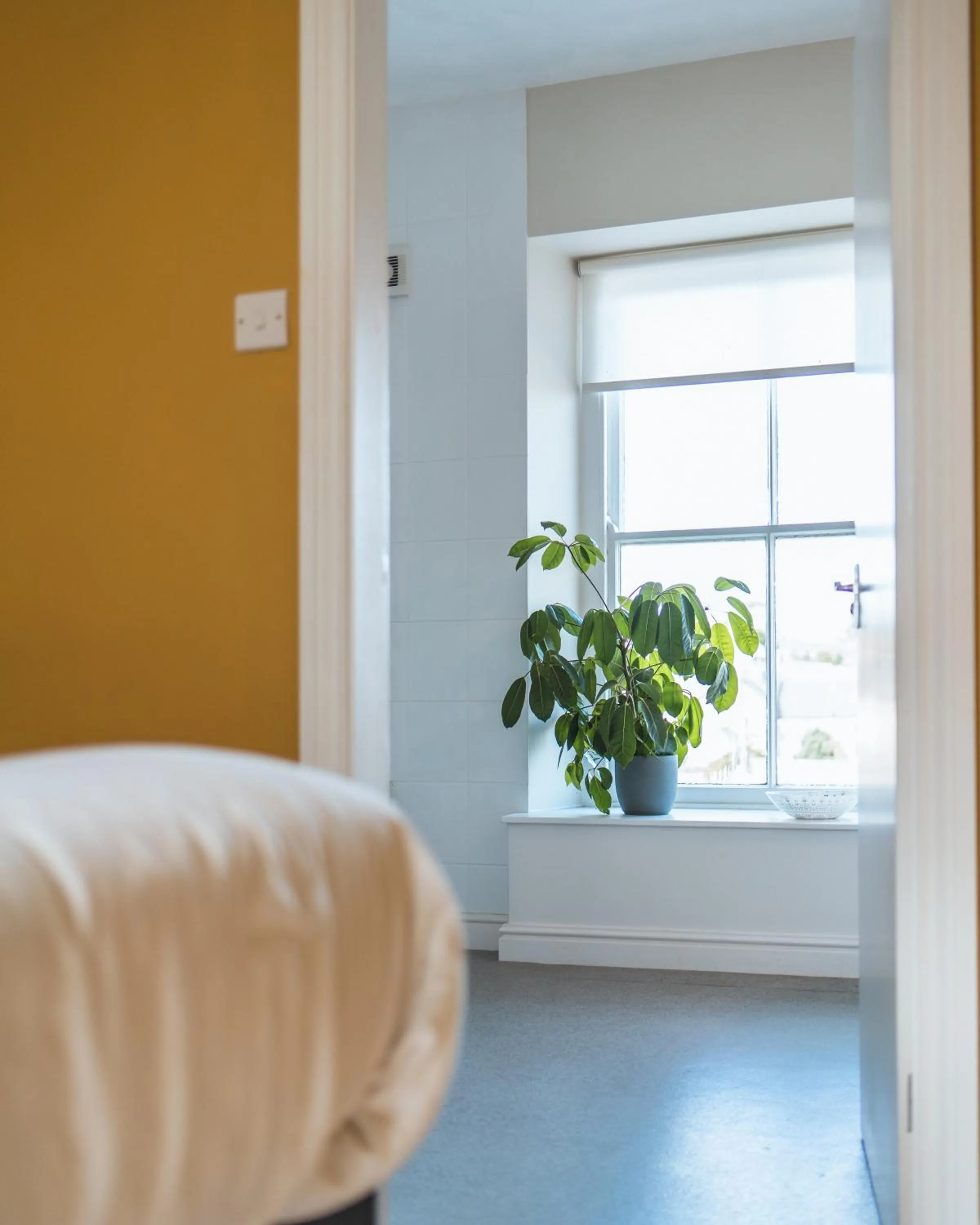 Bed in Johnny Dough's Conwy with Rooms