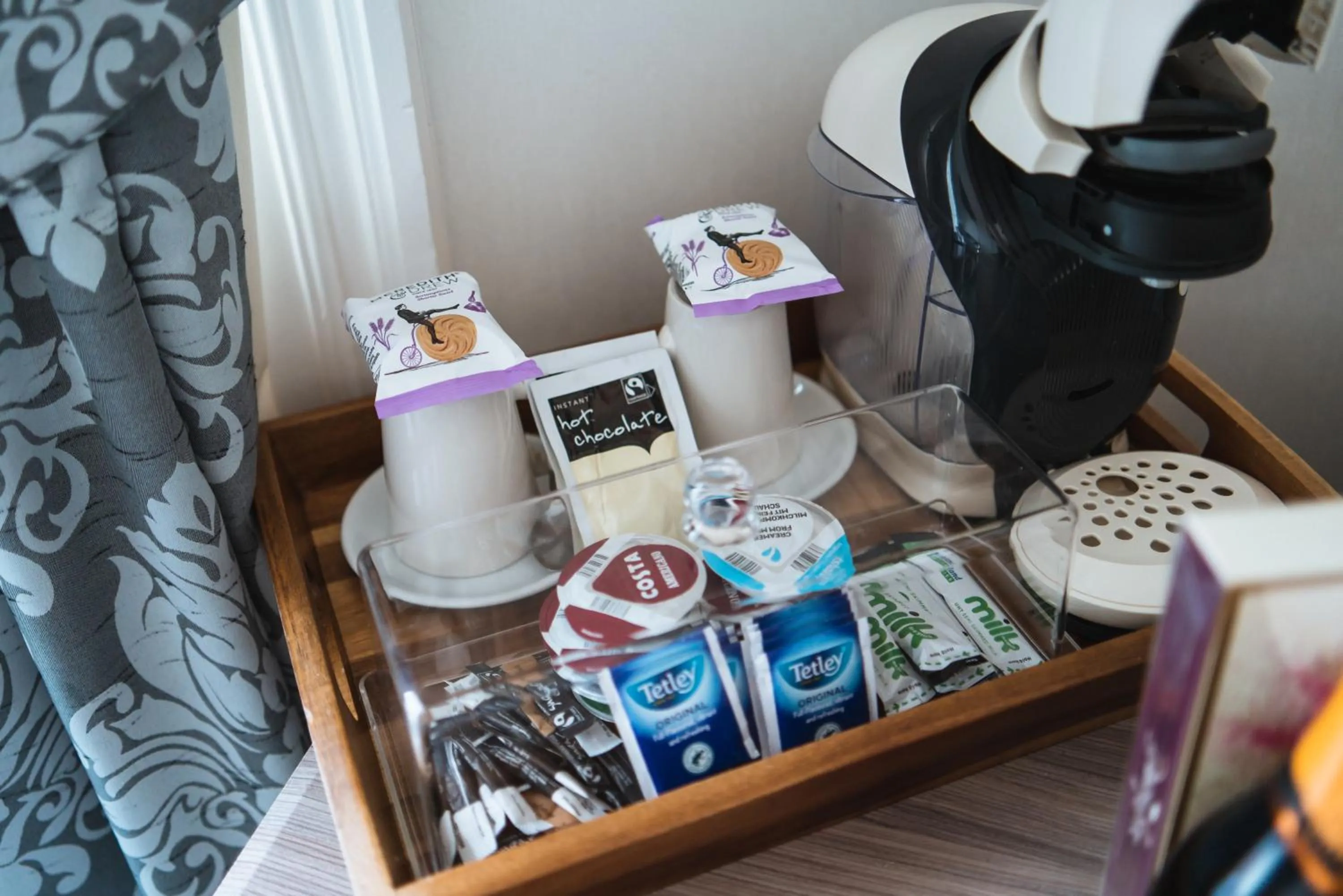 Coffee/tea facilities in Johnny Dough's Conwy with Rooms