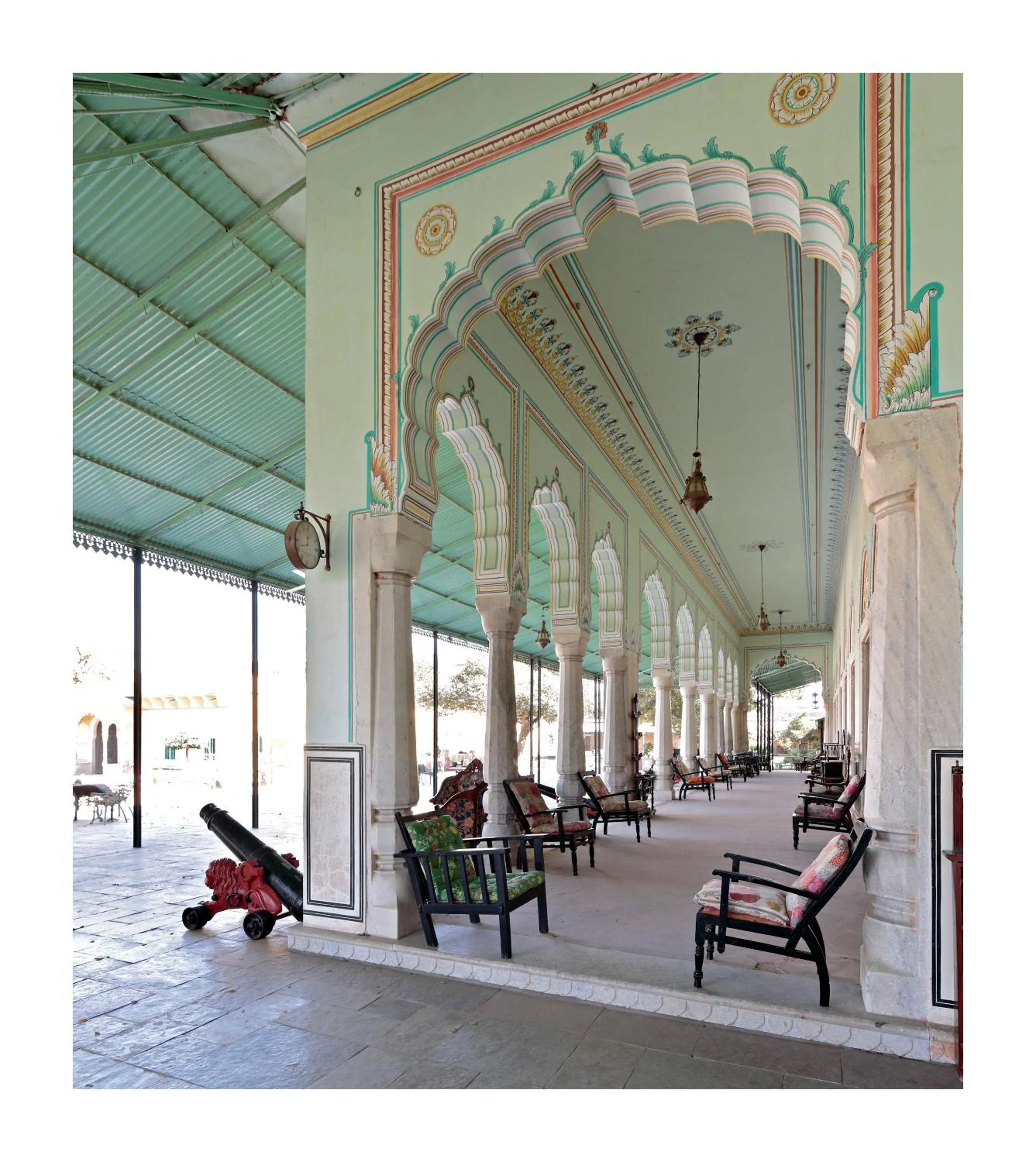 Inner courtyard view in Castle Kanota
