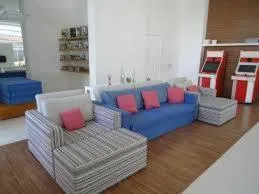 Communal lounge/ TV room in Apto Vista Mar Com Lazer Total
