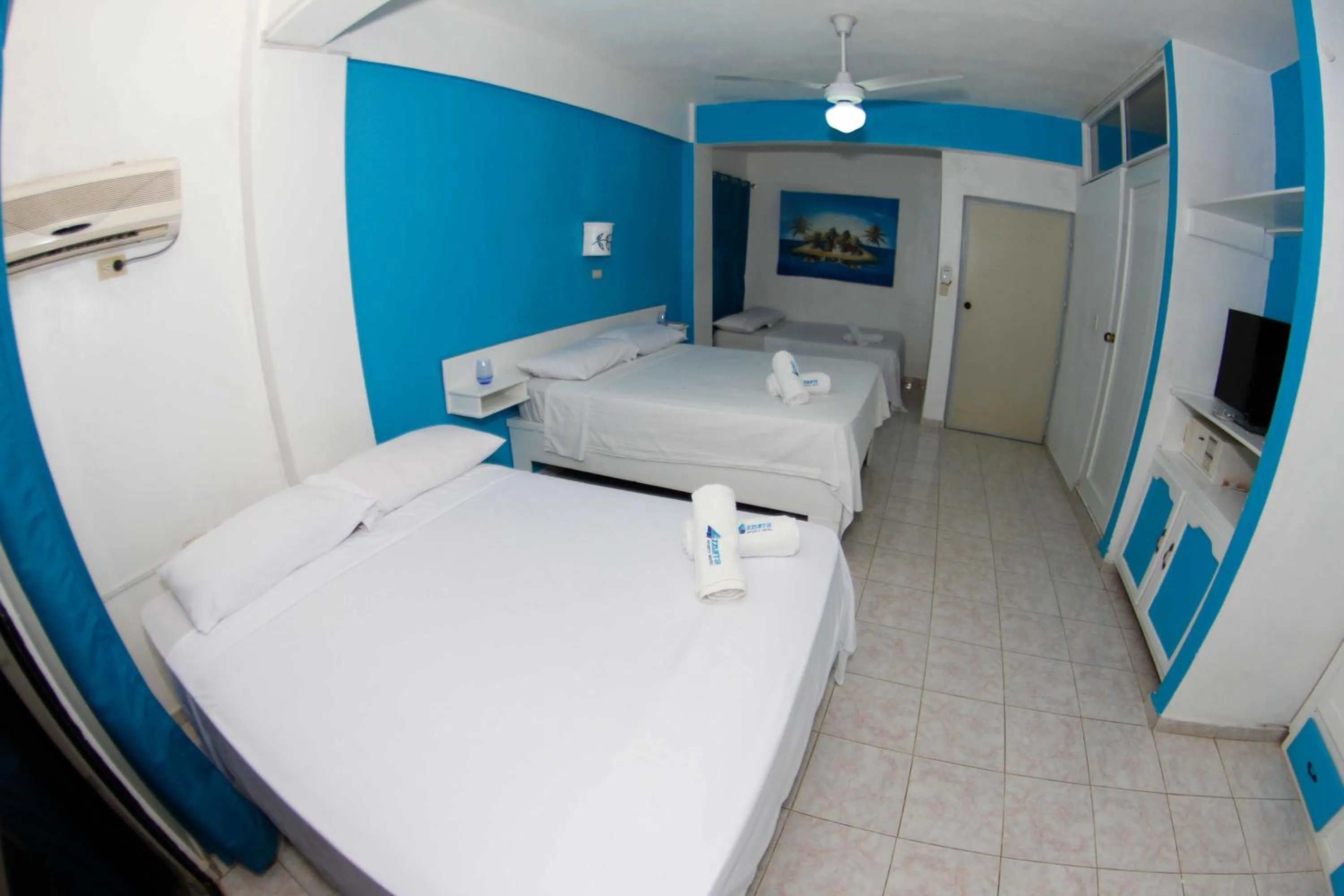 Bed in Aparta Hotel Azzurra