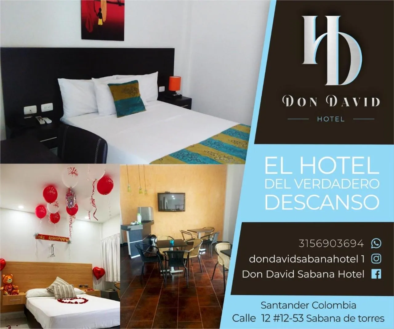 Logo/Certificate/Sign, Bed in Don David Sabana Hotel
