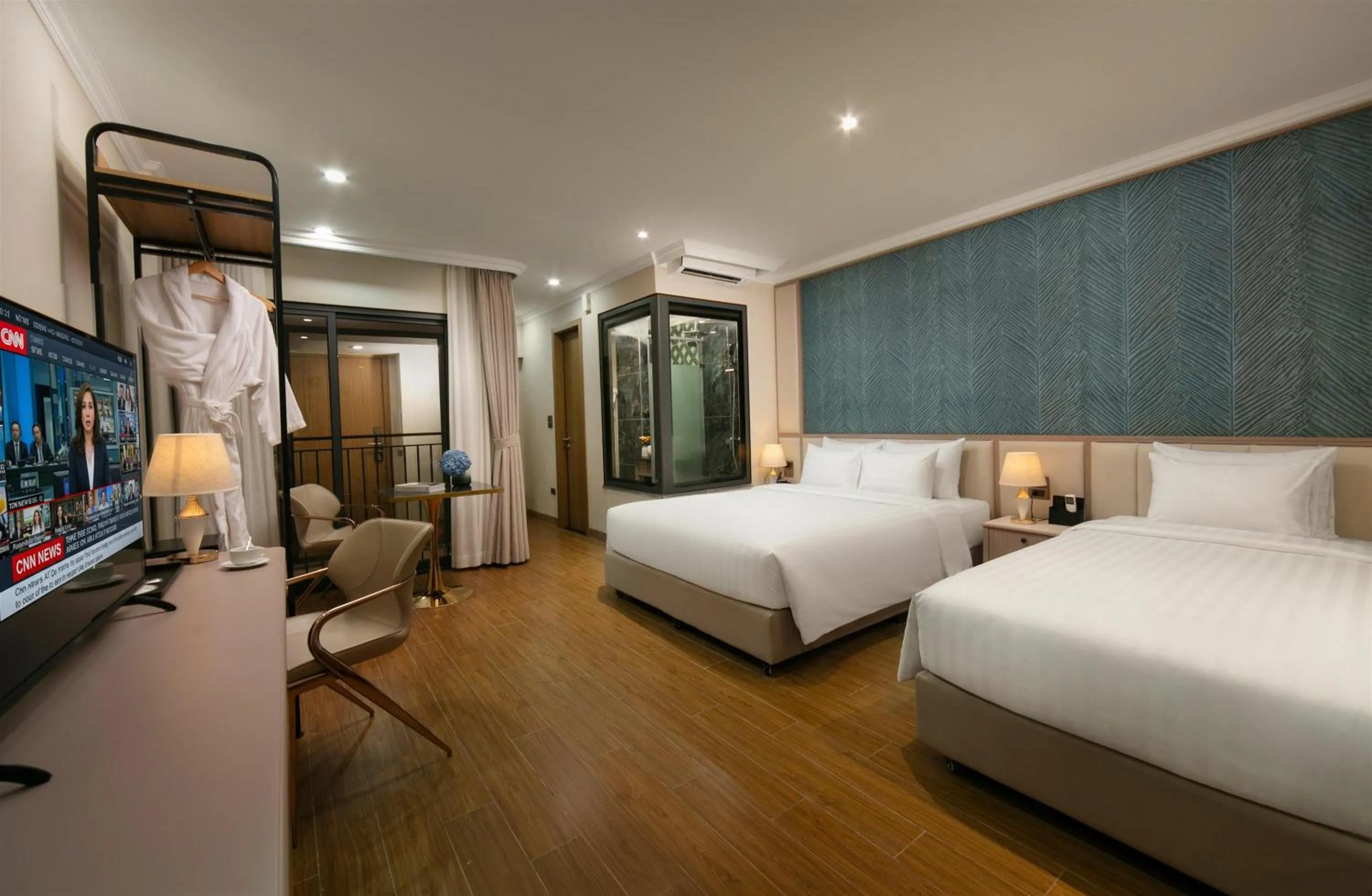 Photo of the whole room, Bed in Dong Xuan Boutique Hotel