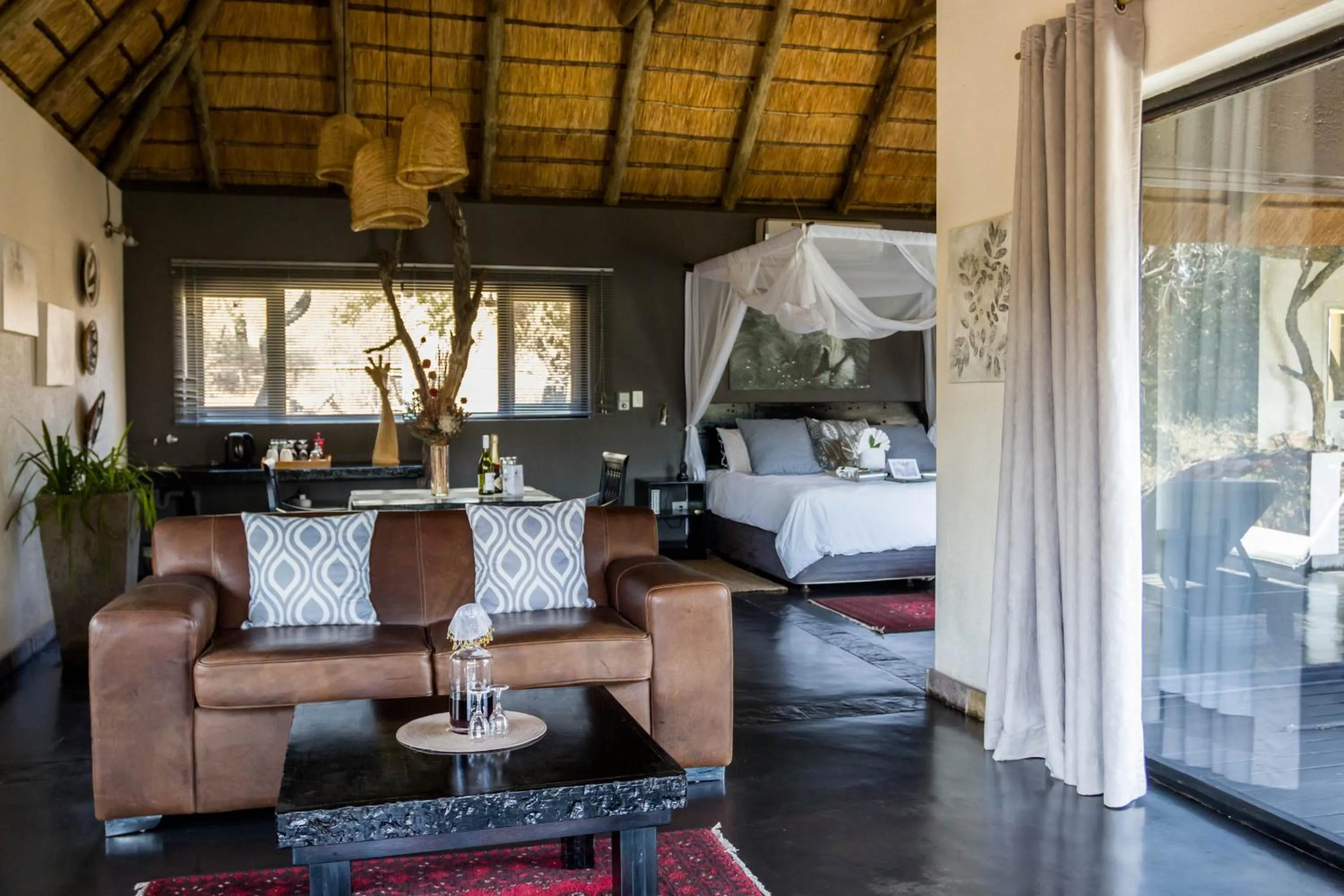 Bed in Ezulwini Game Lodges