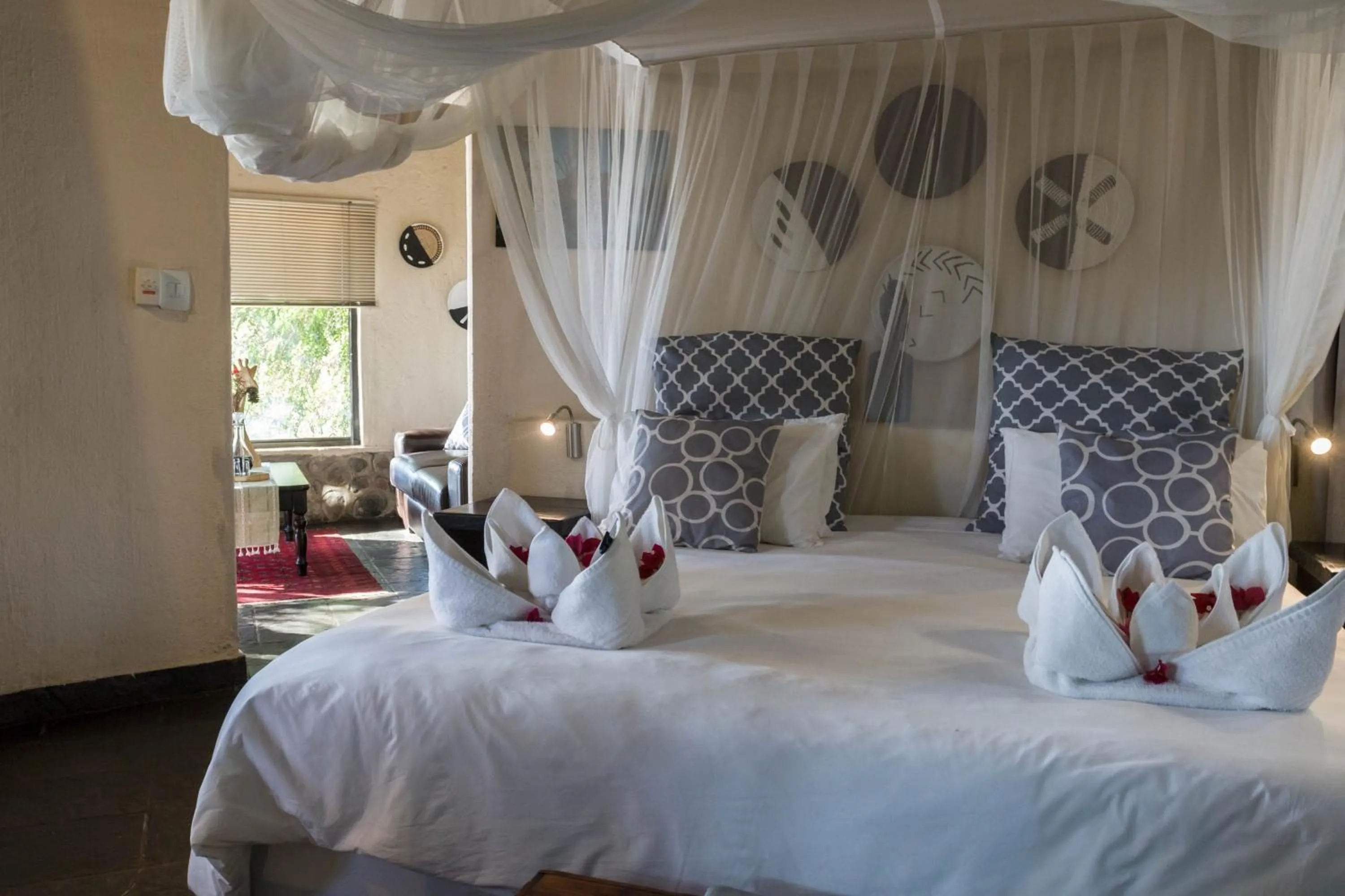 Bed in Ezulwini Game Lodges