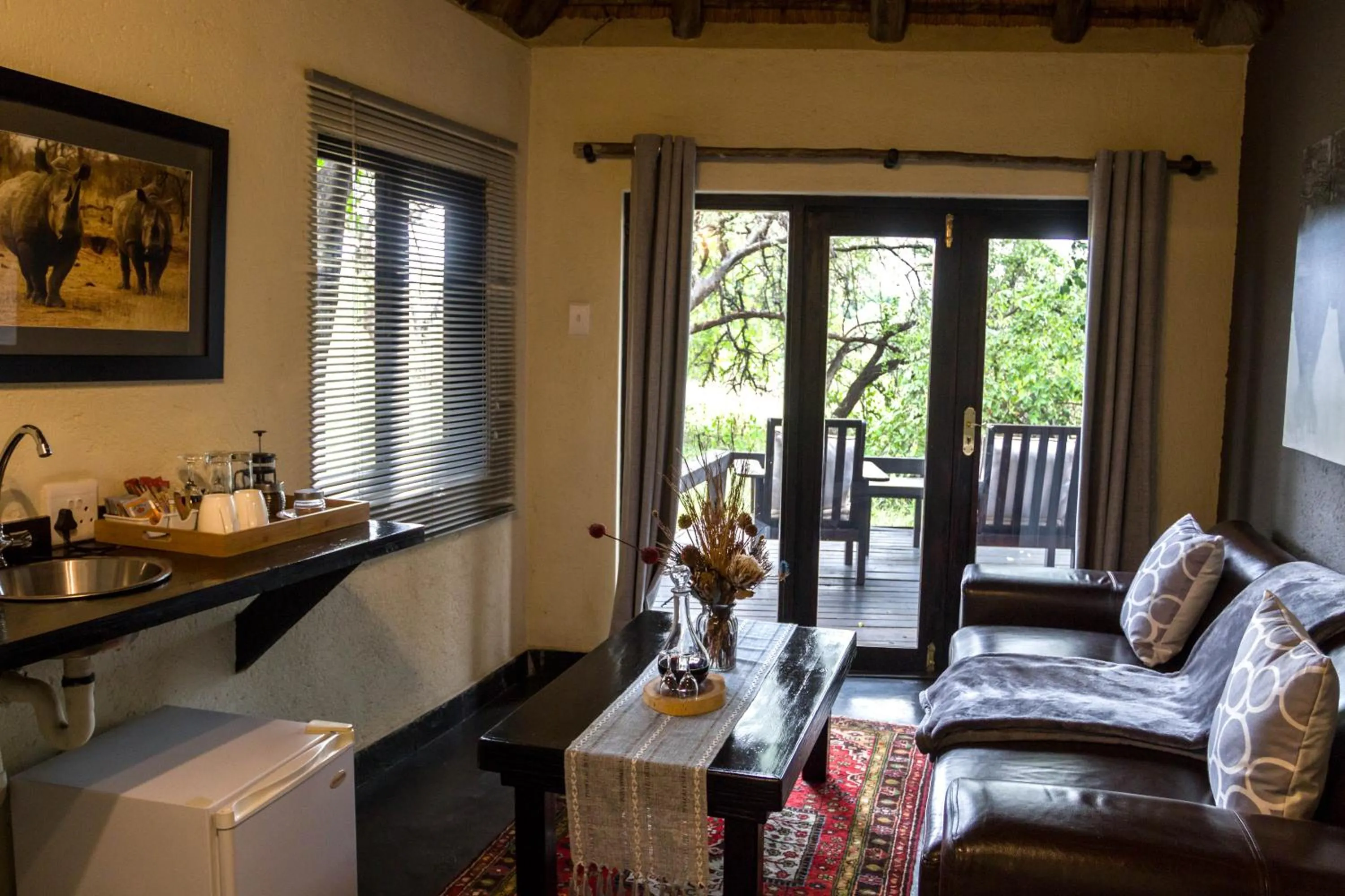 Patio in Ezulwini Game Lodges