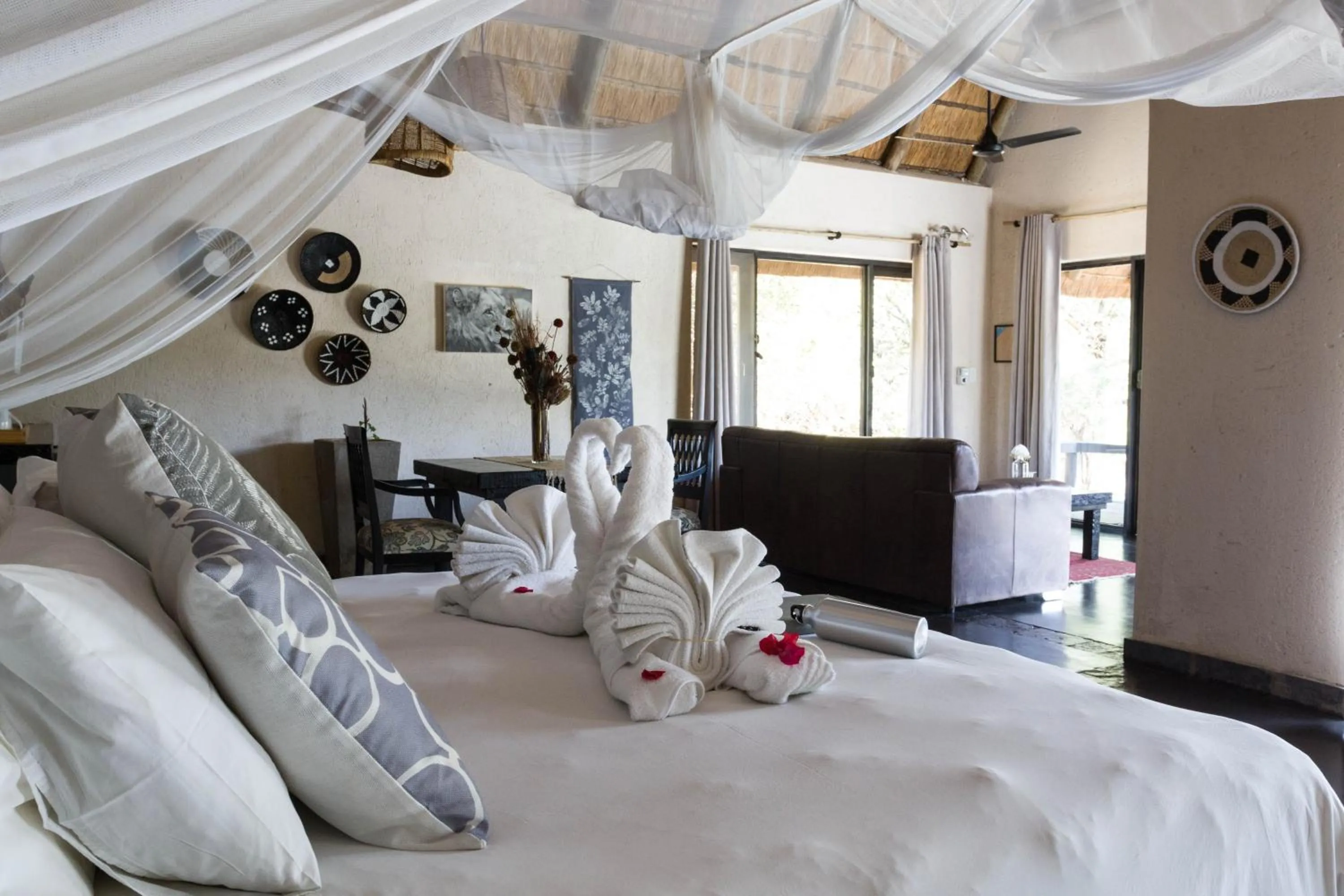 Bed in Ezulwini Game Lodges