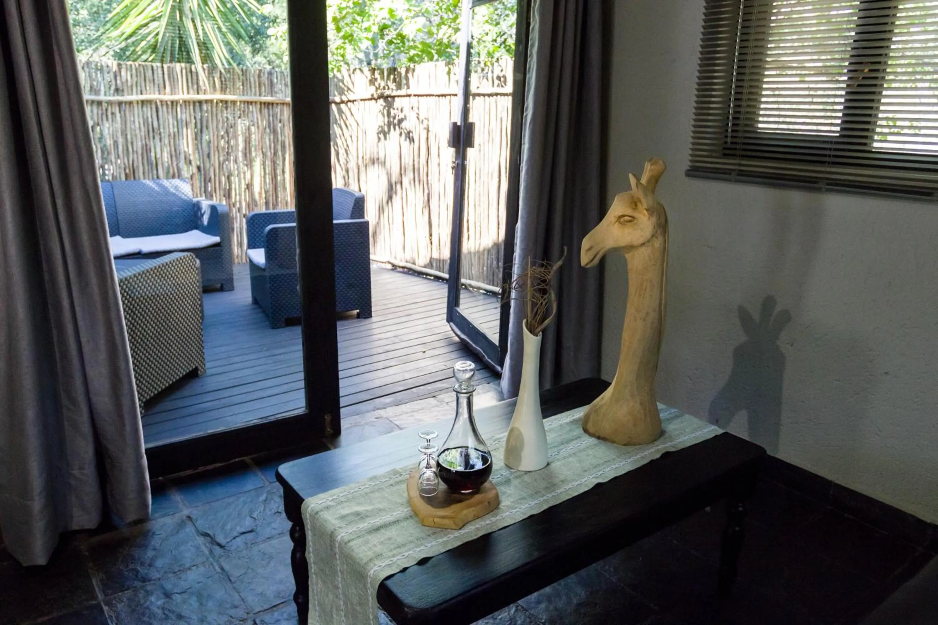 Patio in Ezulwini Game Lodges