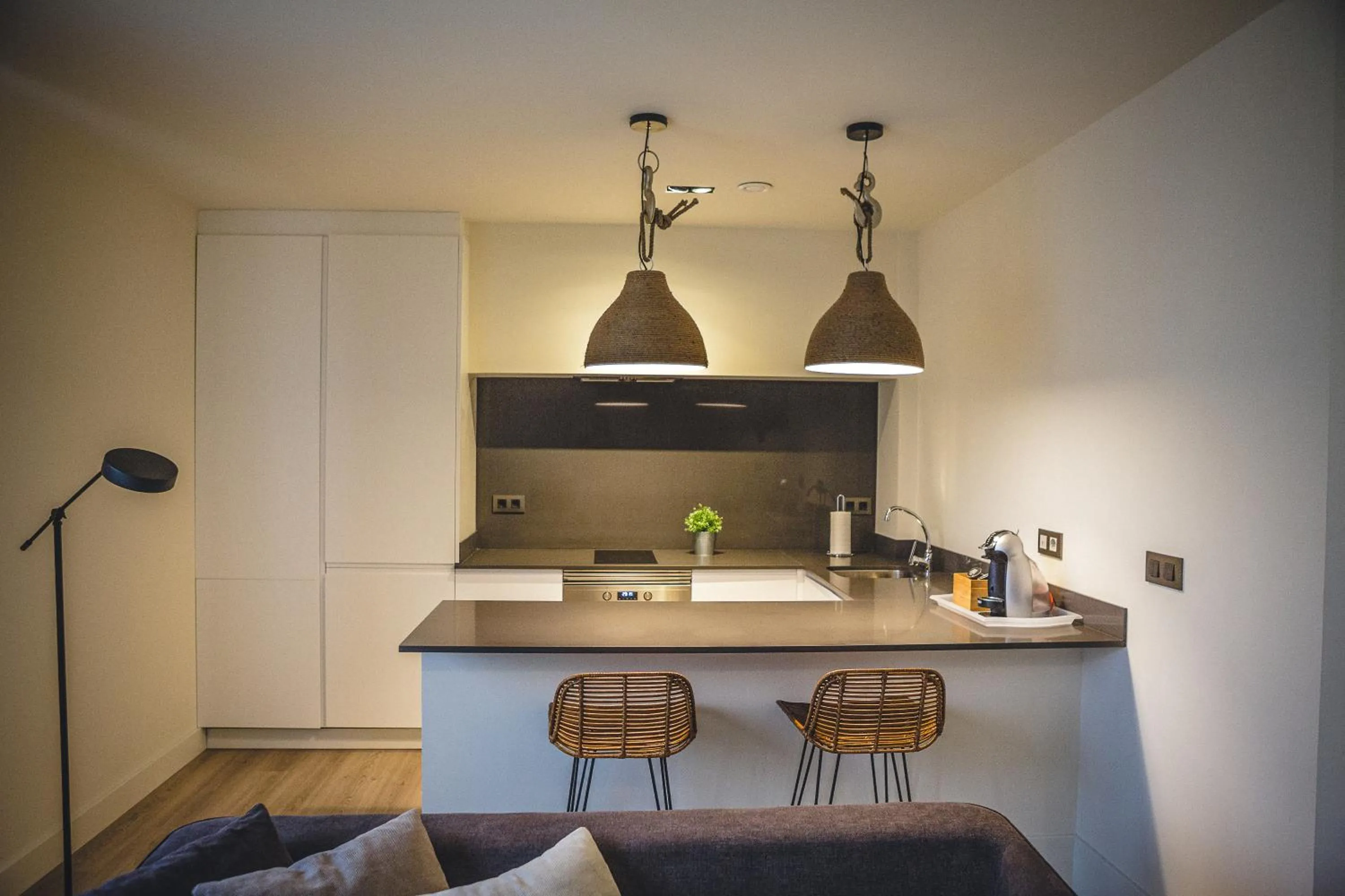 Kitchen or kitchenette in Apartamentos Barbara 3