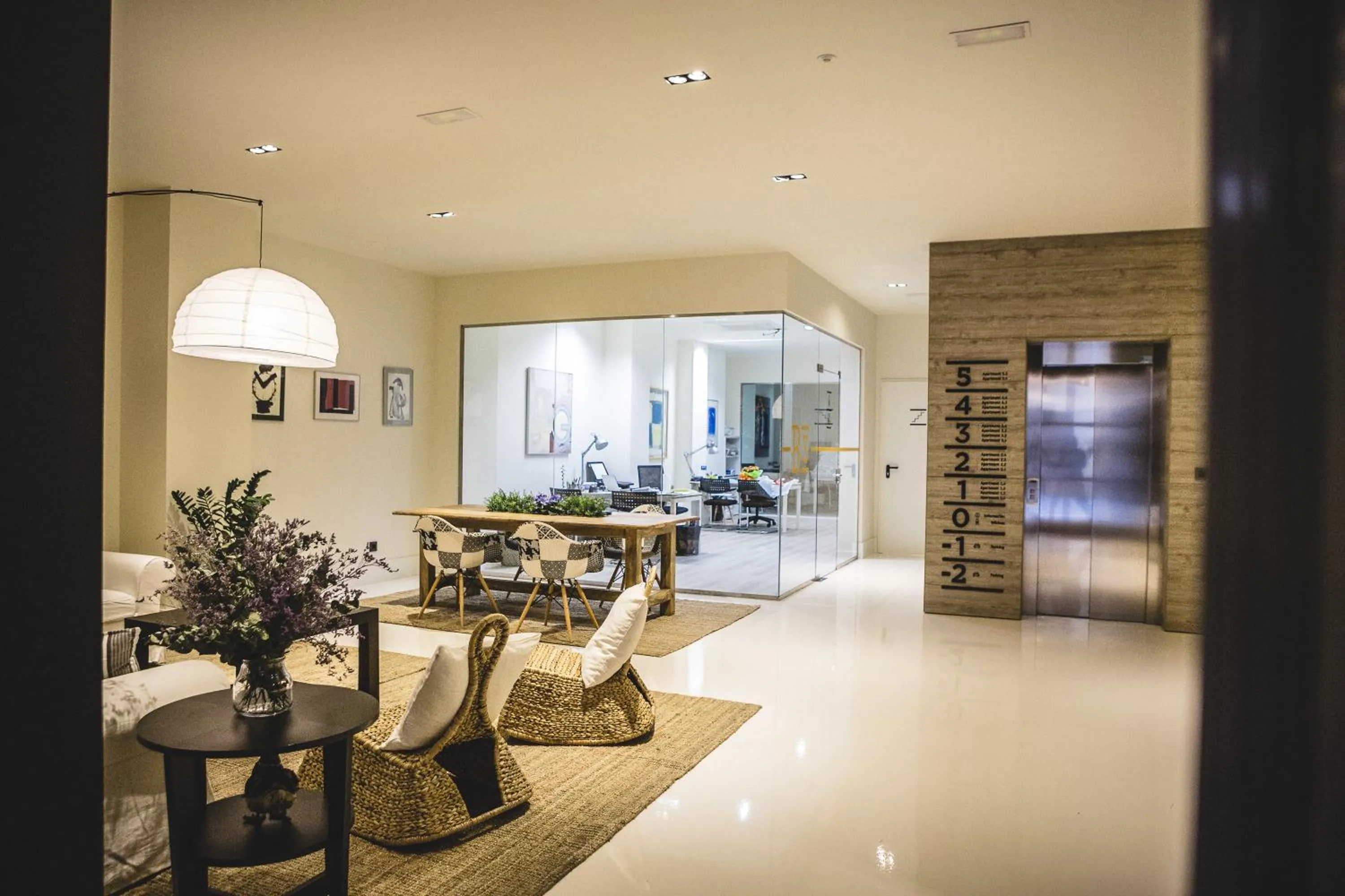 Lobby or reception in Apartamentos Barbara 3