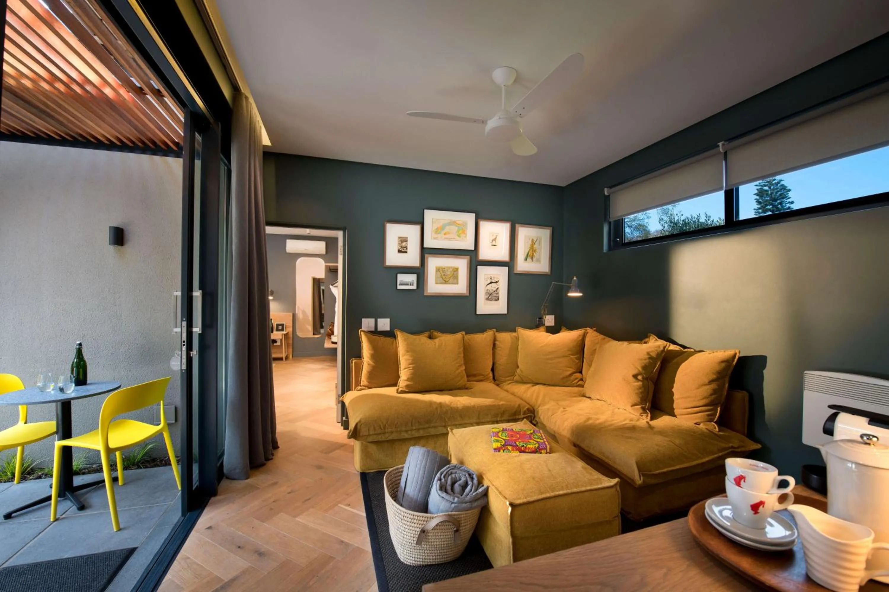 Seating area in The Peech Hotel