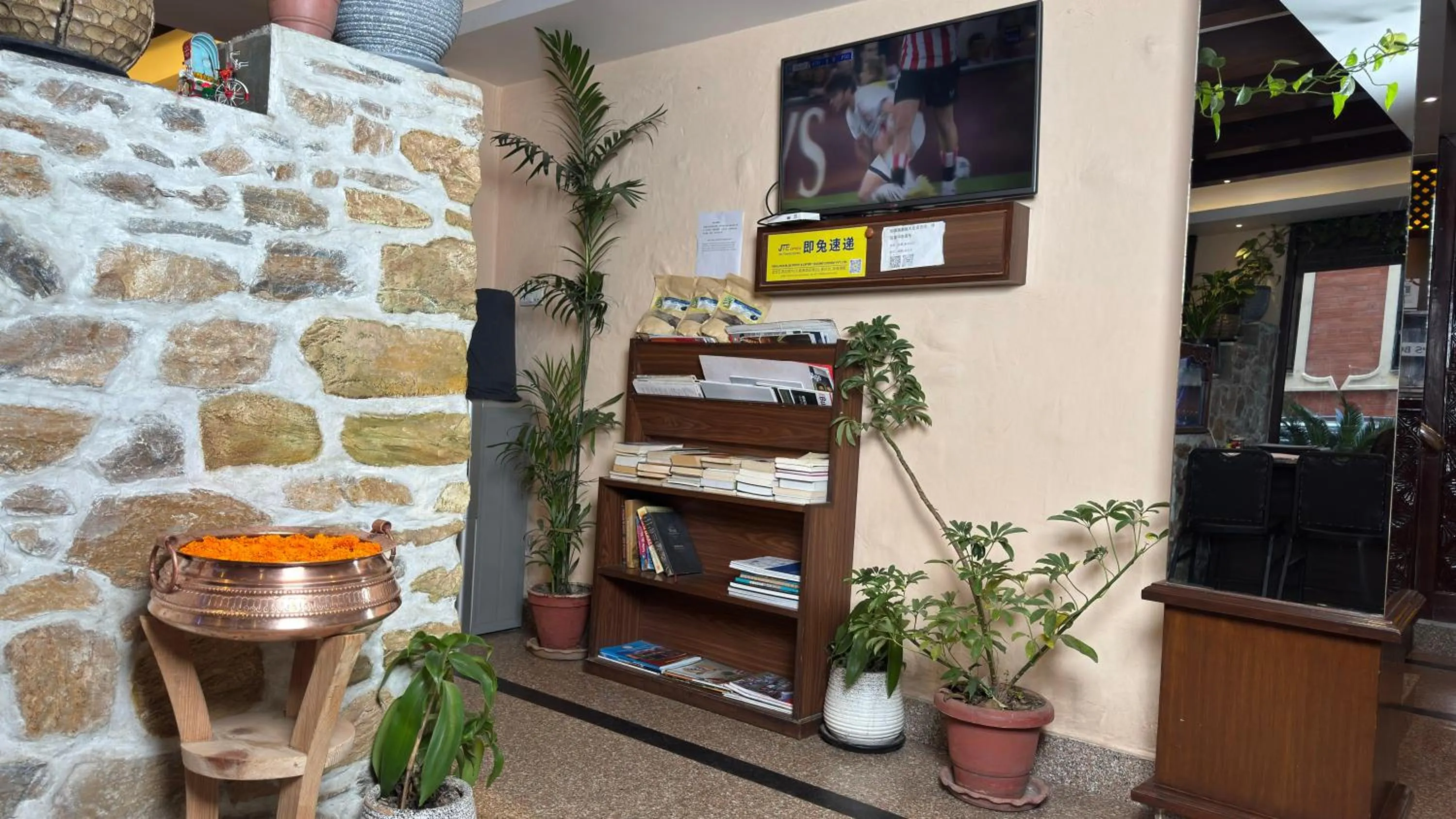 Library in Hotel Everest Nepal