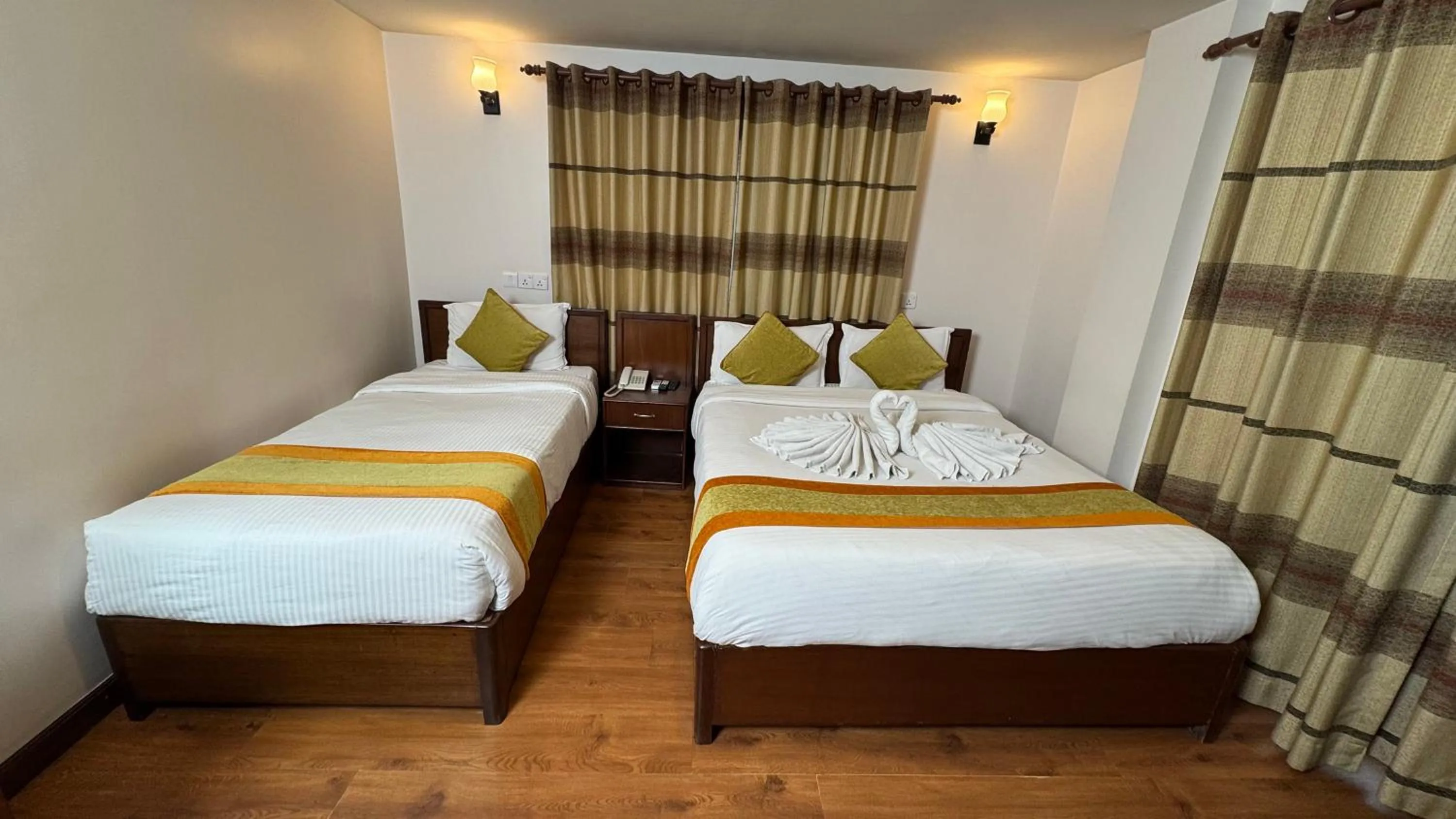 Photo of the whole room, Bed in Hotel Everest Nepal