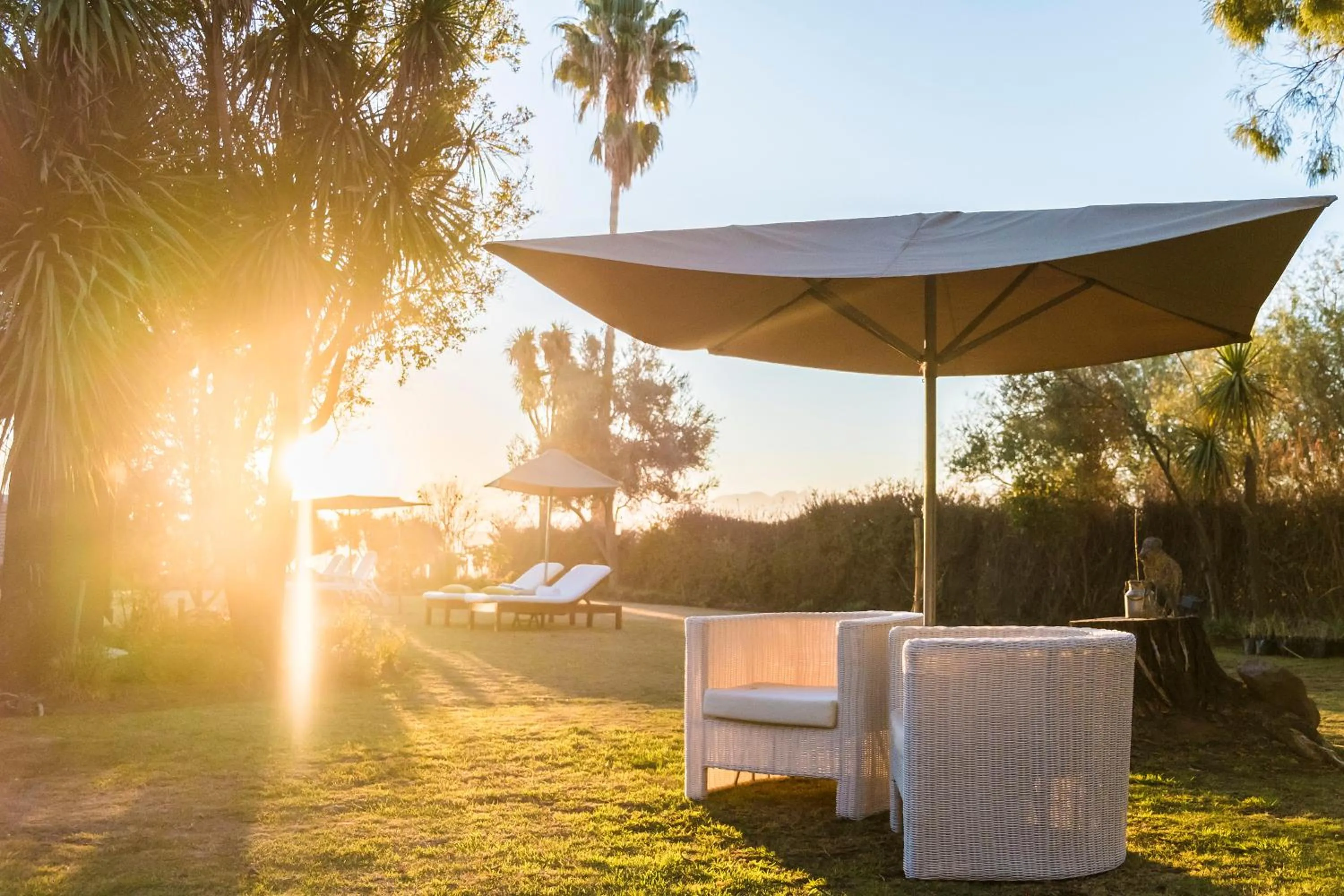 Garden view in De Zeekoe Guest Farm