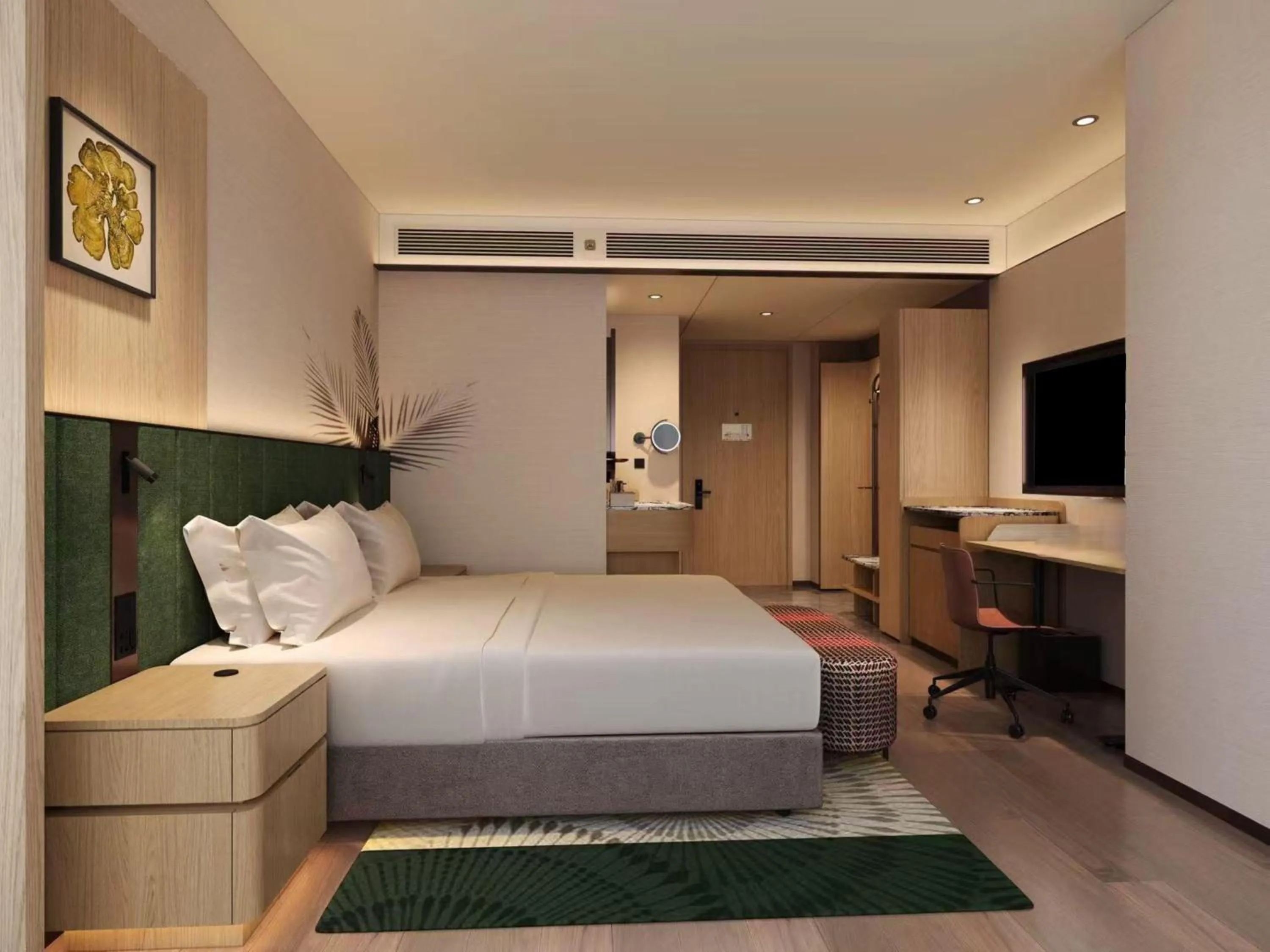 Bed in Hilton Garden Inn Beijing Fengtai Xinxiang Building