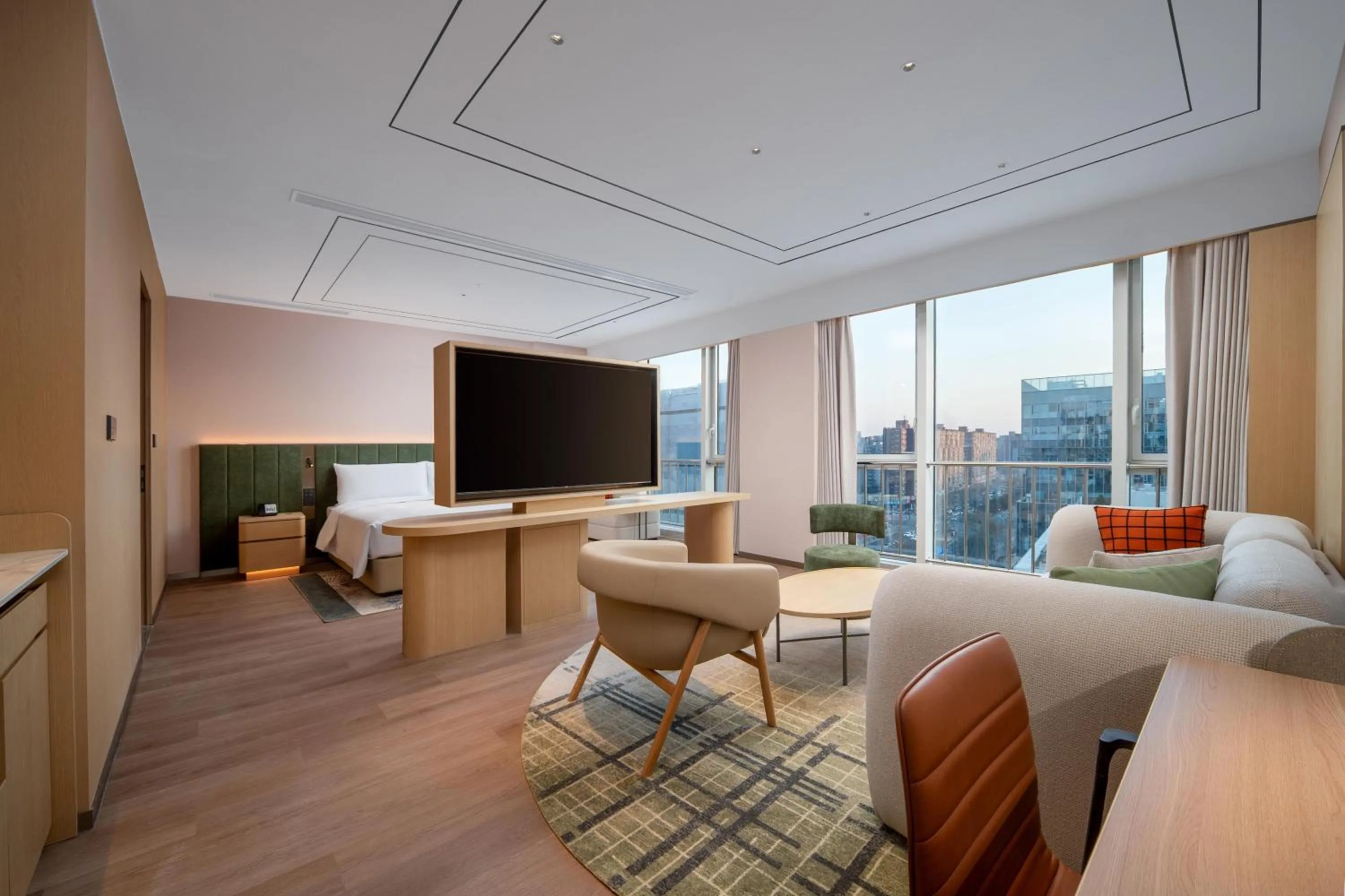 Living room in Hilton Garden Inn Beijing Fengtai Xinxiang Building