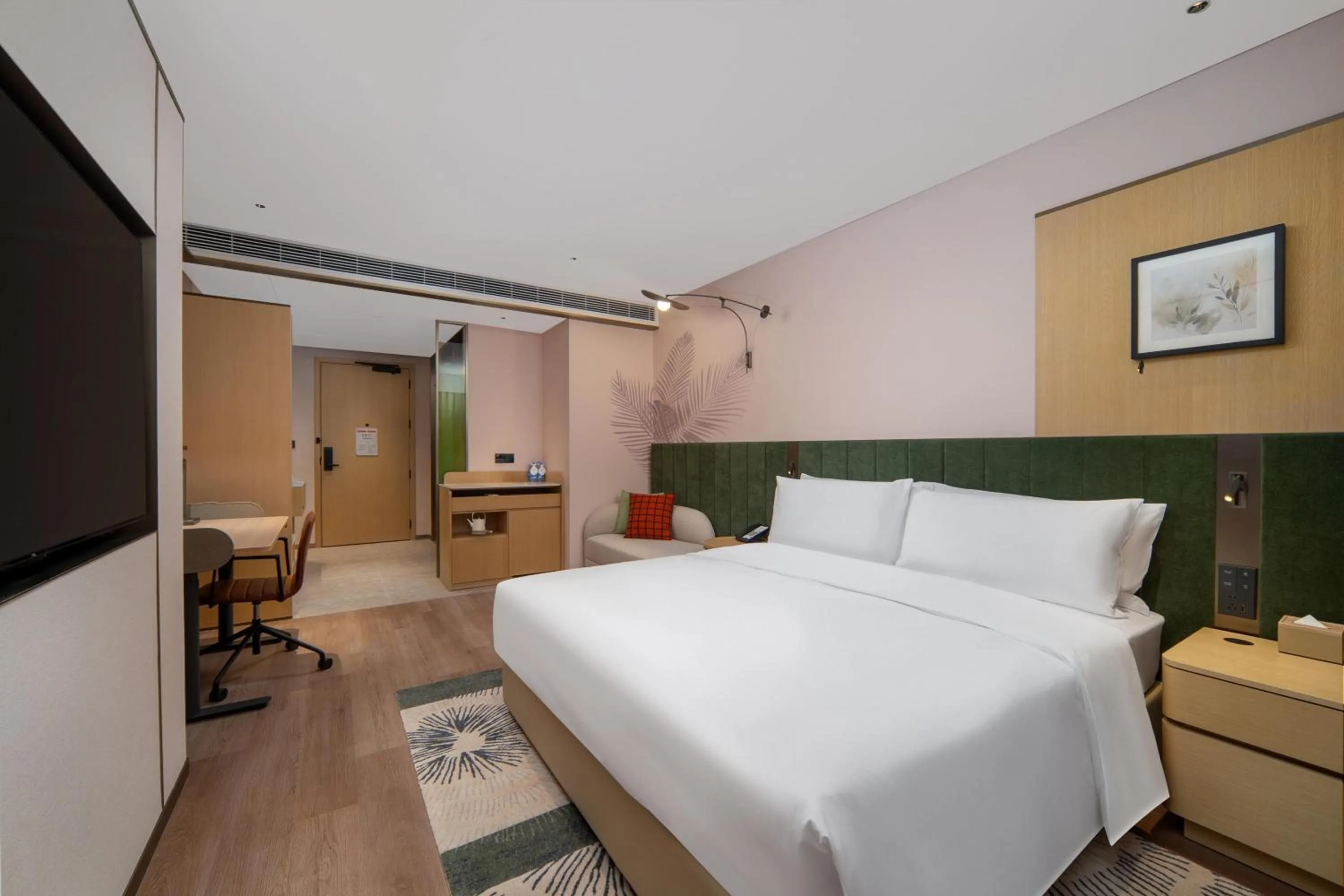 Bed in Hilton Garden Inn Beijing Fengtai Xinxiang Building