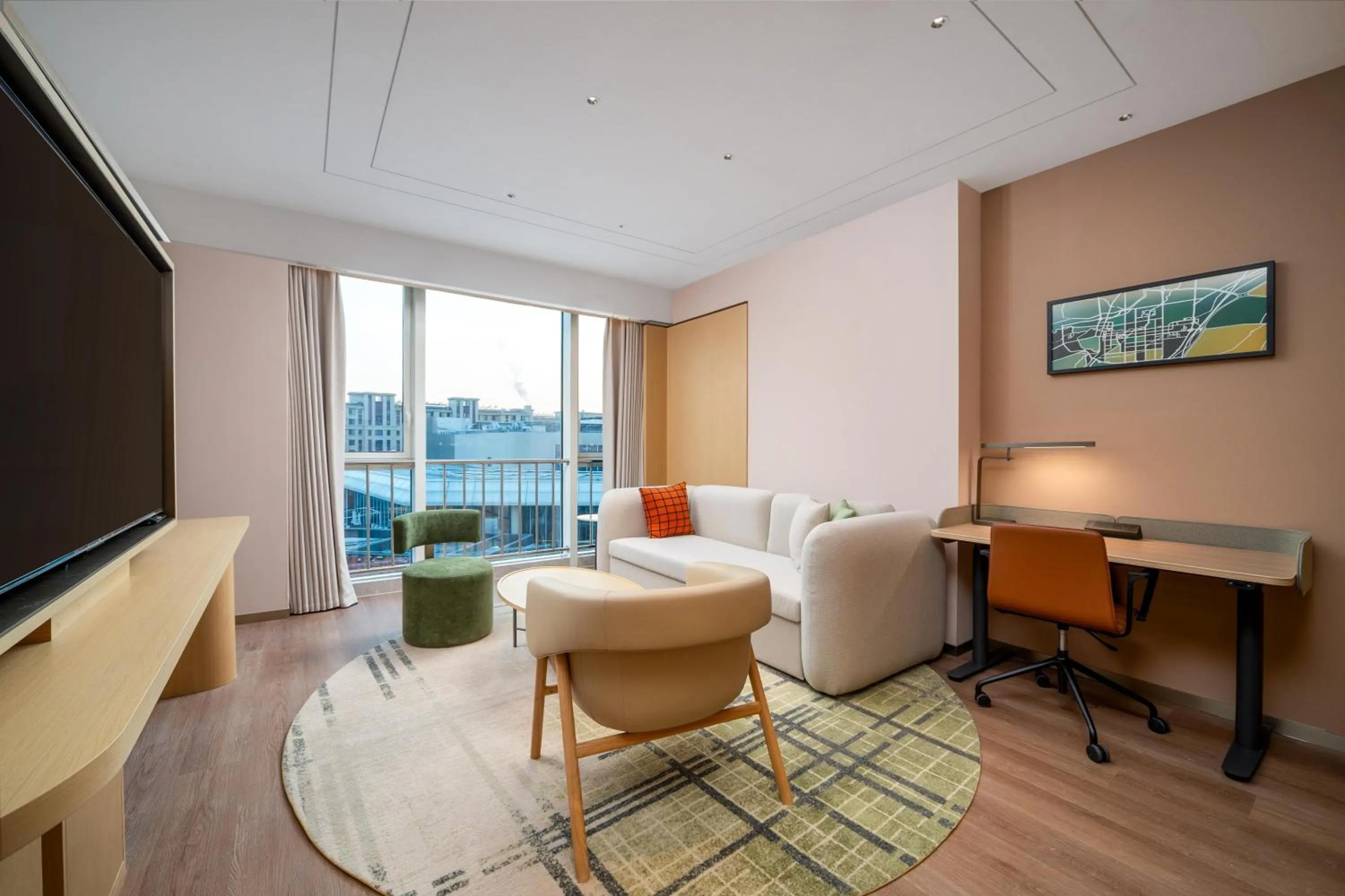 Living room in Hilton Garden Inn Beijing Fengtai Xinxiang Building