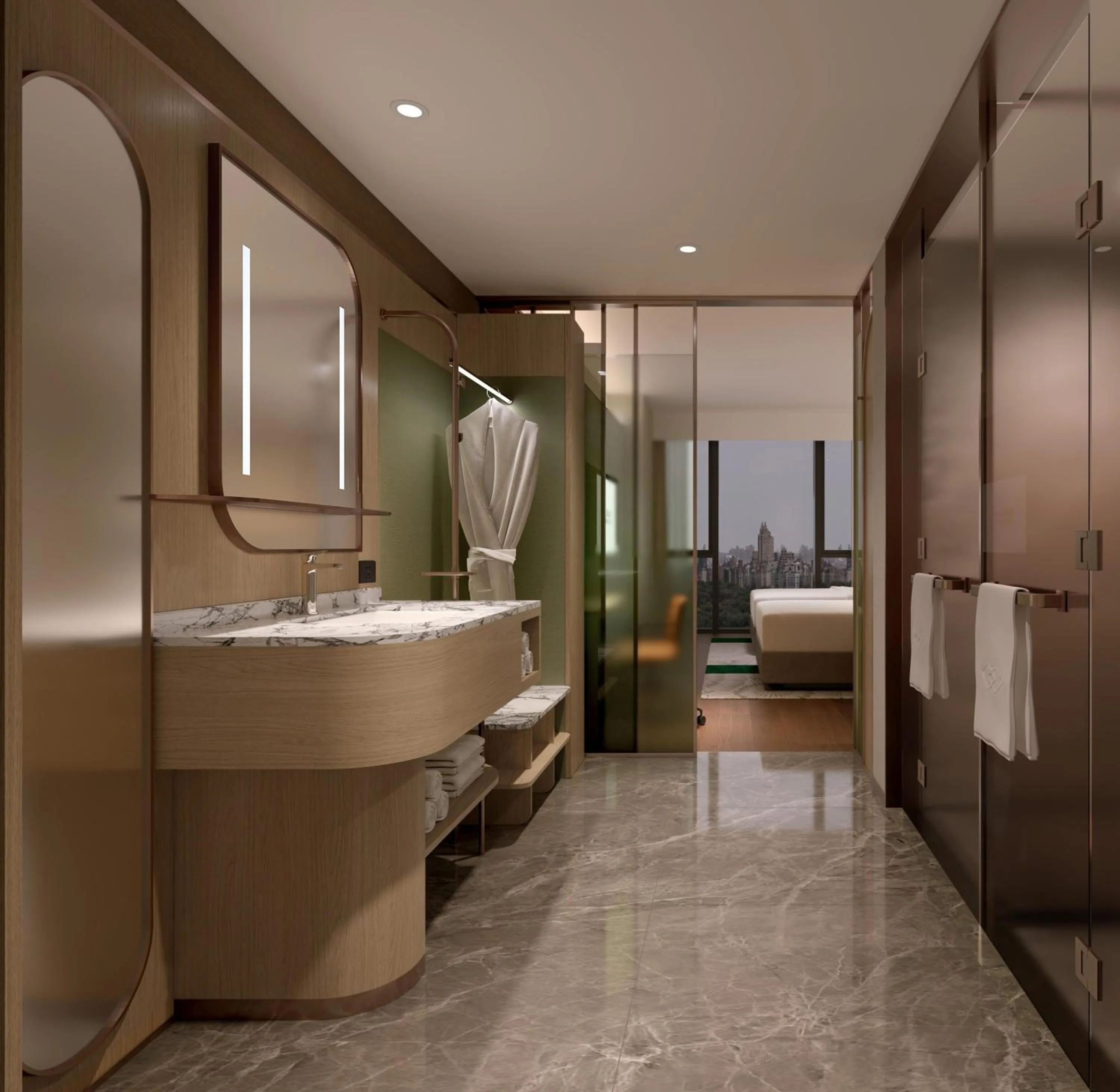 Bathroom in Hilton Garden Inn Beijing Fengtai Xinxiang Building