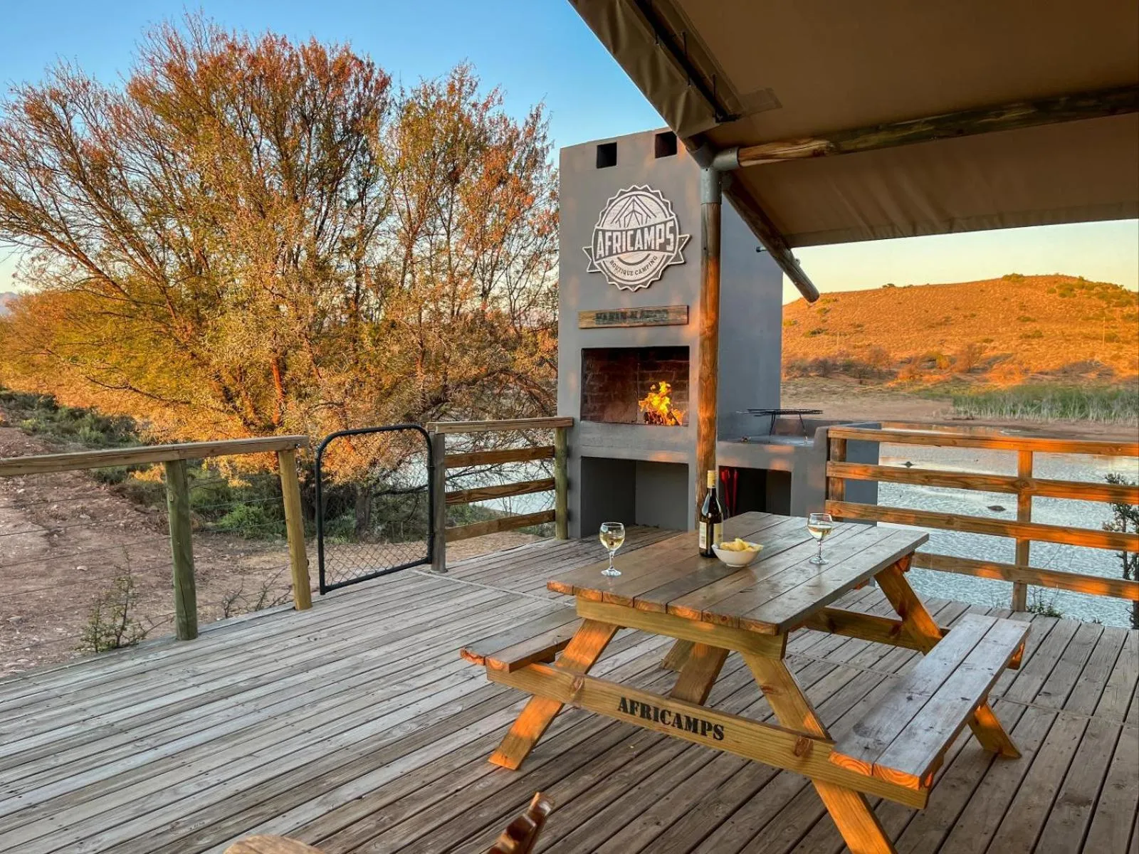BBQ facilities in AfriCamps Klein Karoo