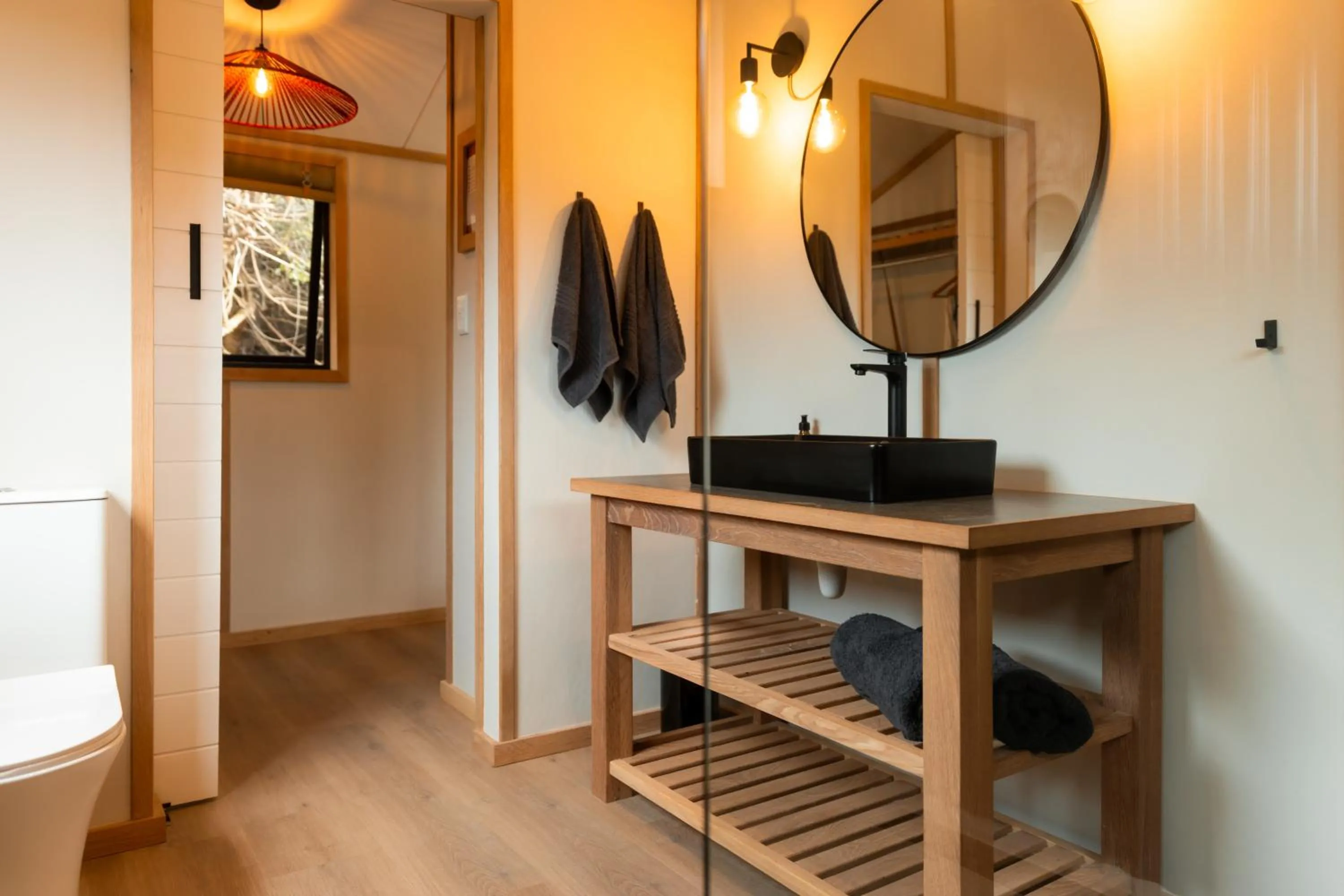 Bathroom in AfriCamps Klein Karoo