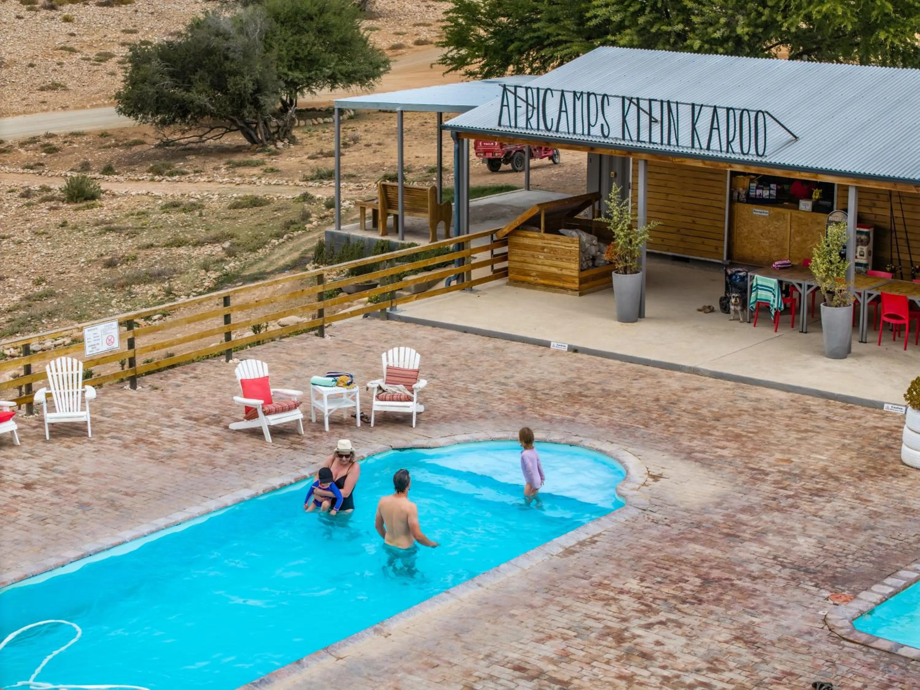 Swimming pool in AfriCamps Klein Karoo