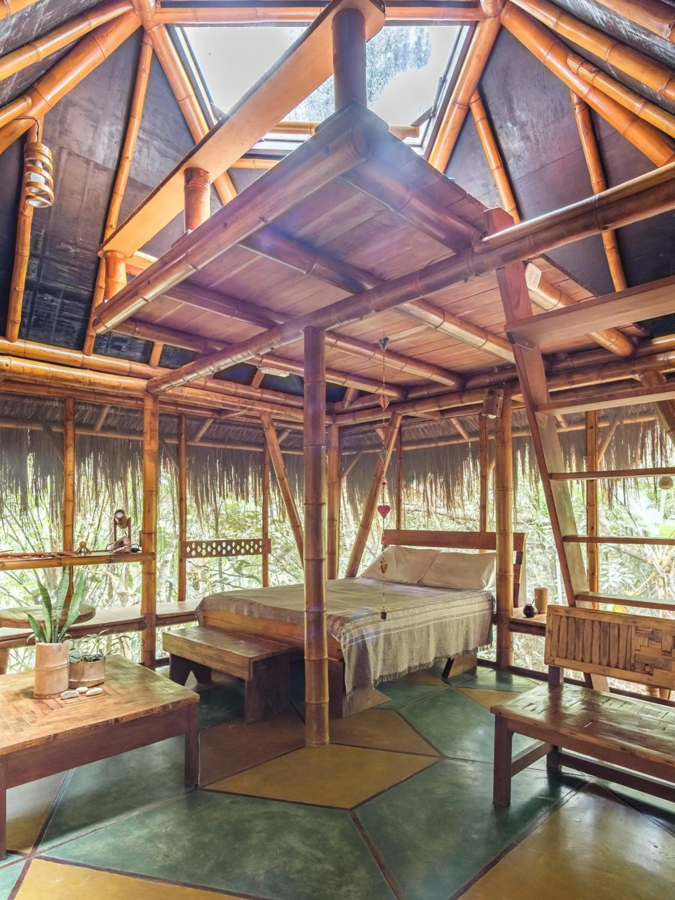 Bedroom in Universo Pol Bamboo Hostel