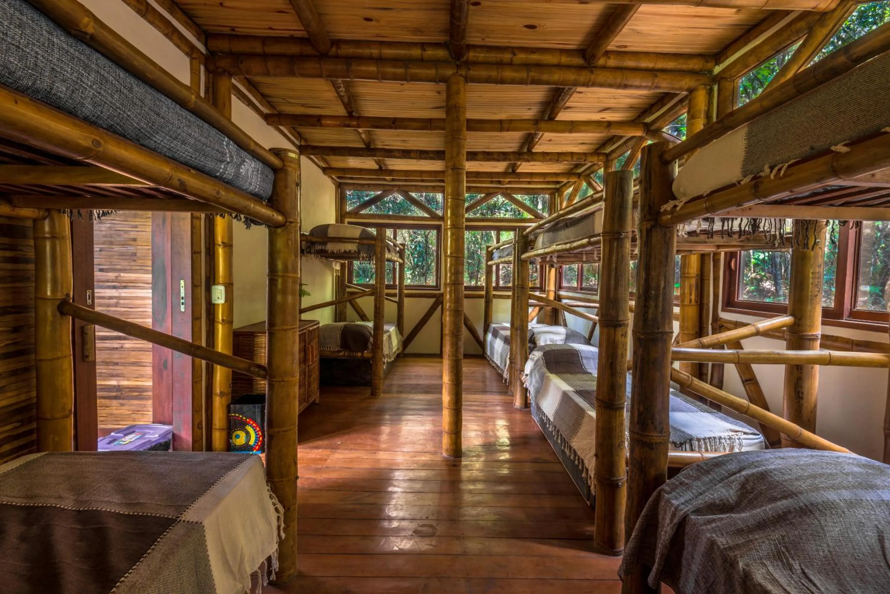 Bedroom, Bed in Universo Pol Bamboo Hostel