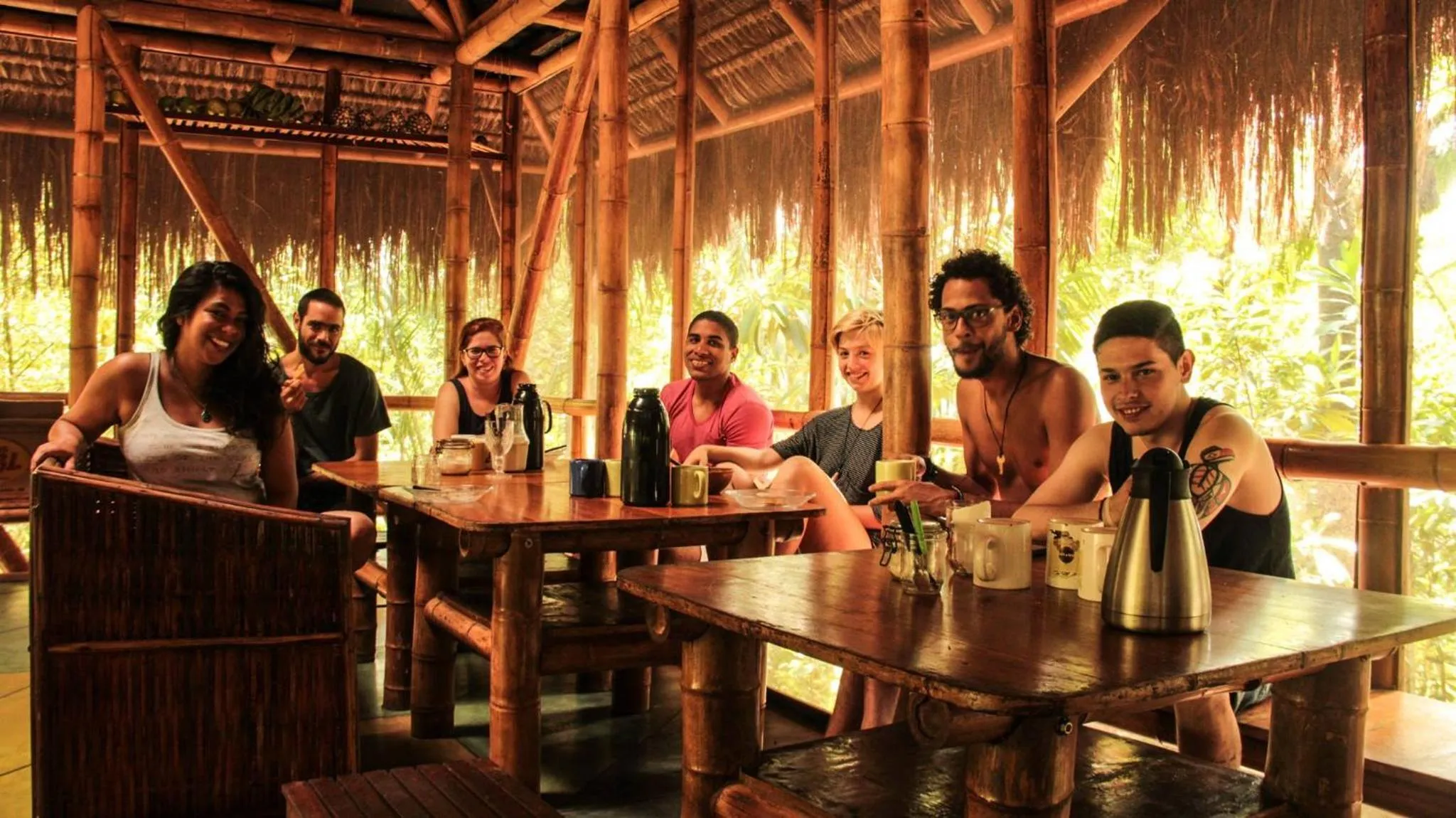 Breakfast in Universo Pol Bamboo Hostel