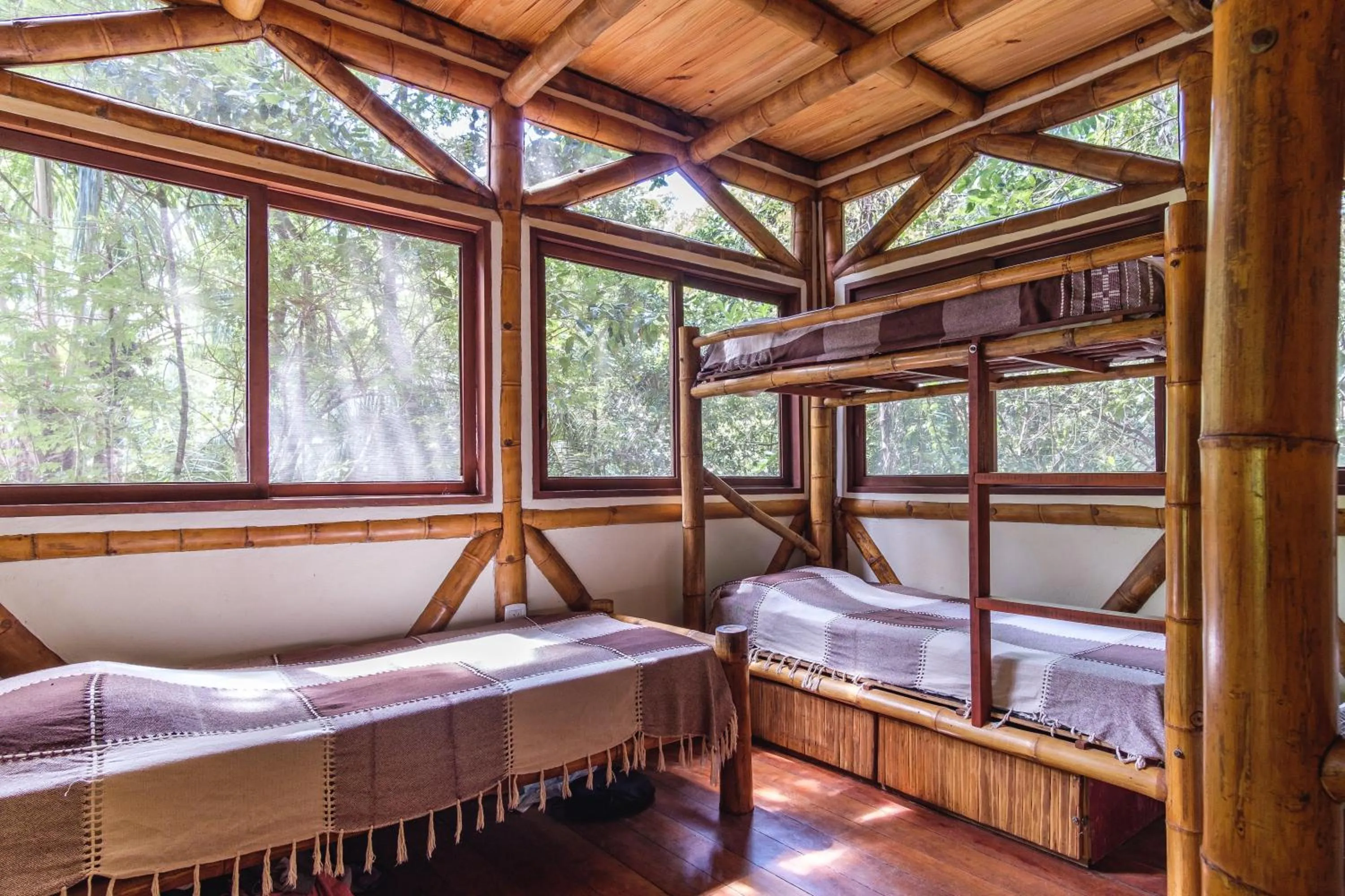 Bedroom, Bed in Universo Pol Bamboo Hostel