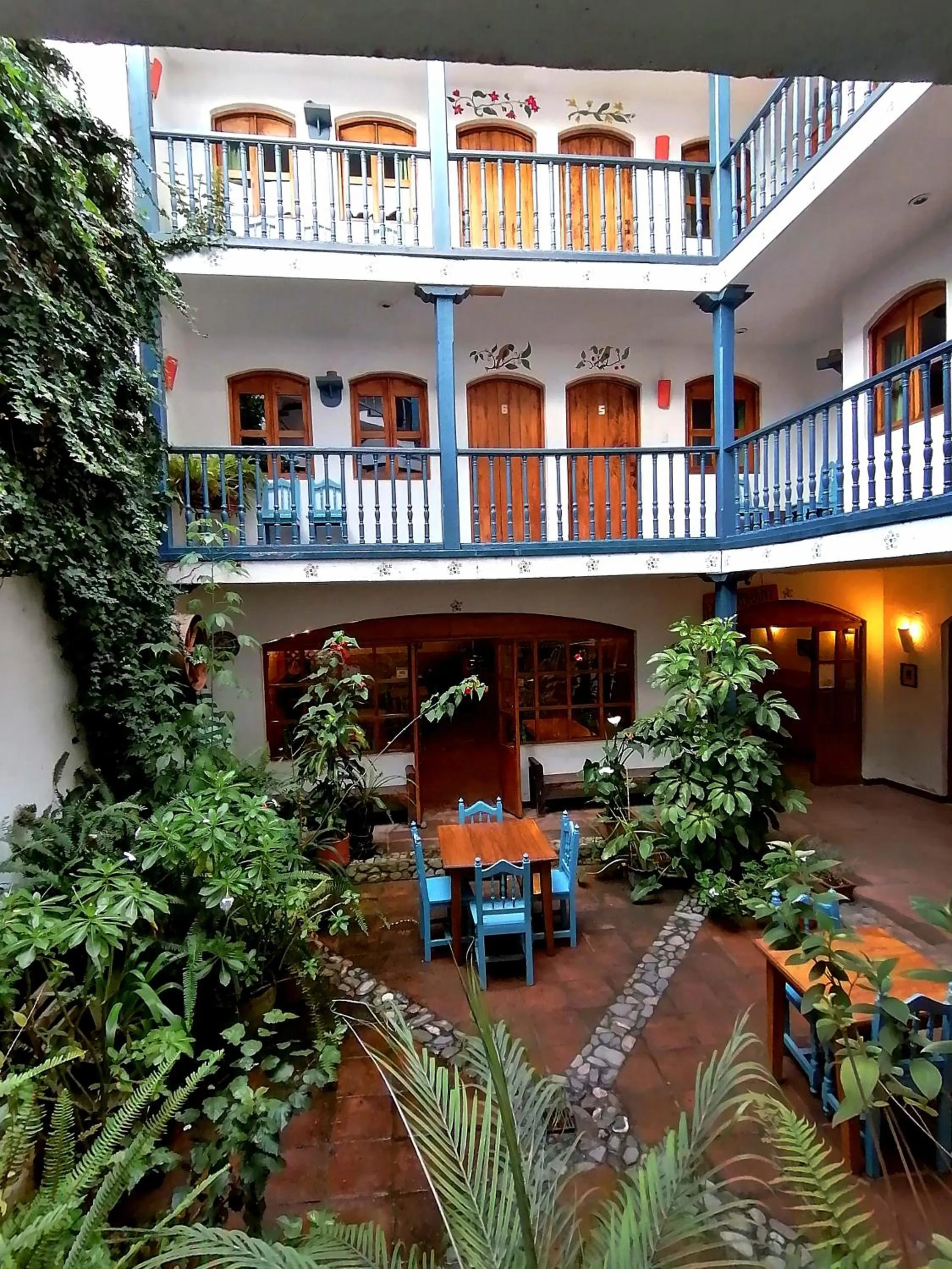 Inner courtyard view in Hotel Doña Esther
