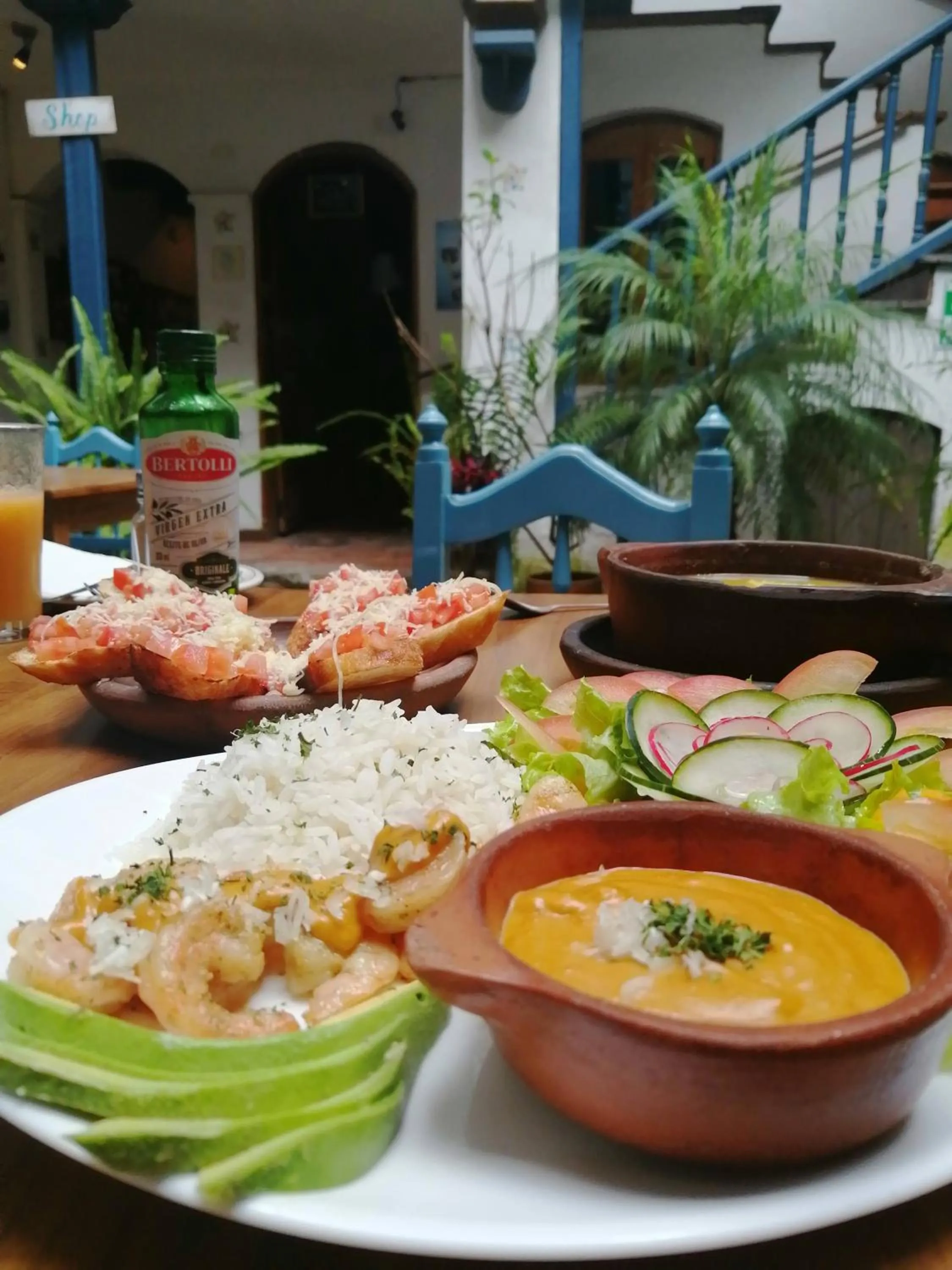 Patio in Hotel Doña Esther