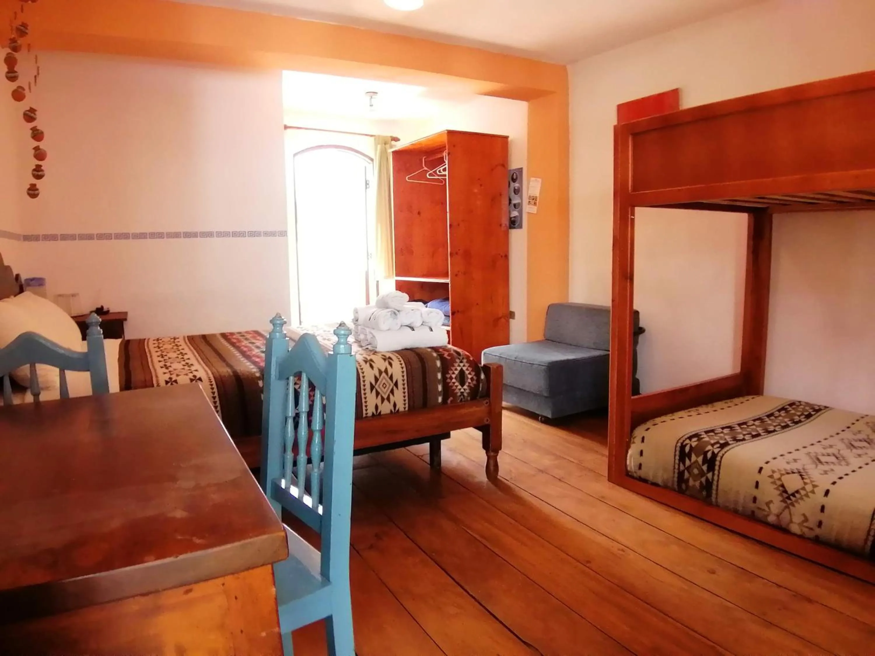 Balcony/Terrace, Bed in Hotel Doña Esther